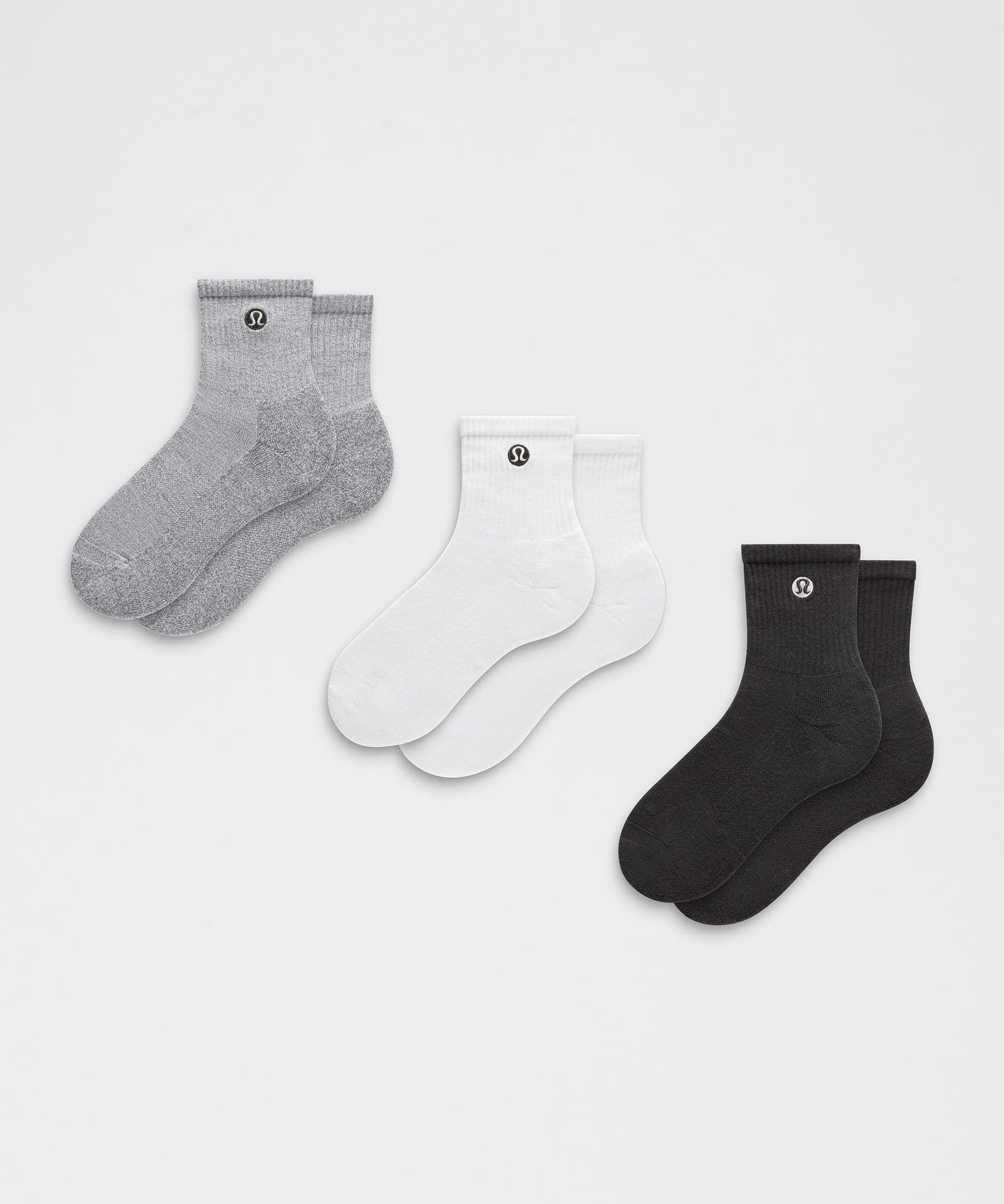 Unisex Daily Essential Quarter Socks *3 Pack
