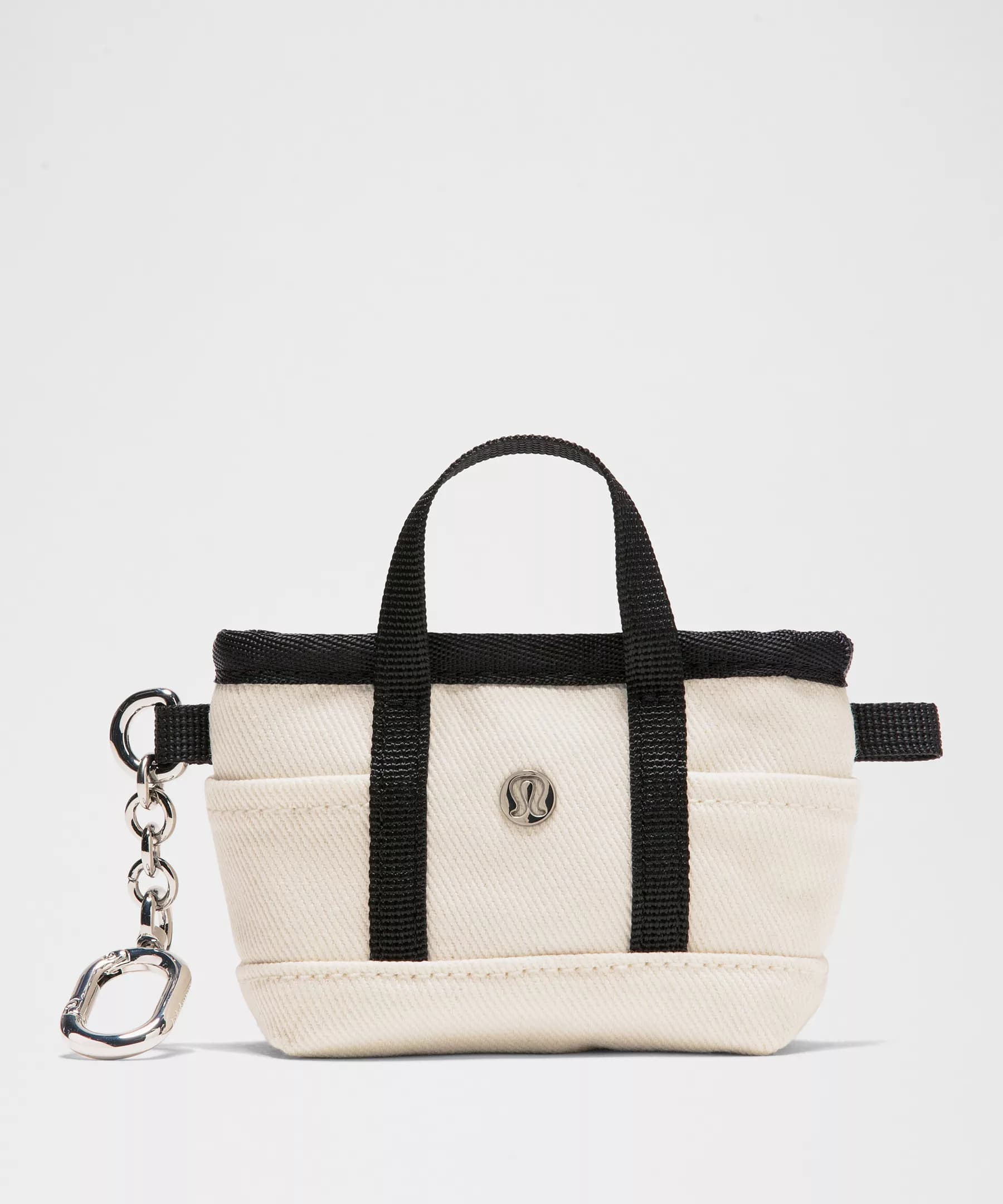 Daily Multi-Pocket Nano Canvas Tote Bag - Natural/Black - ONE SIZE - Image 1