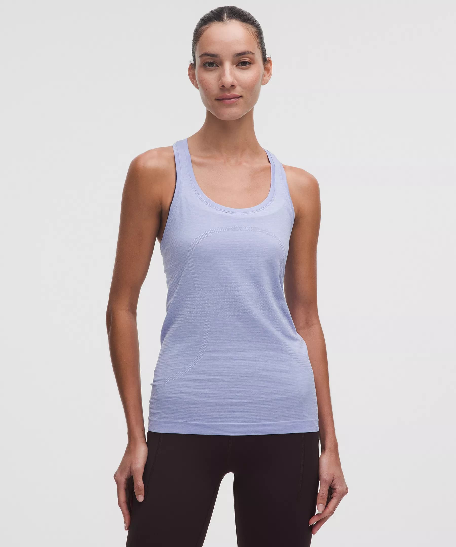 Swiftly Tech Racerback Tank Top 2.0 *Hip Length - Serene Blue/Dusty Lilac - 16 - Image 1