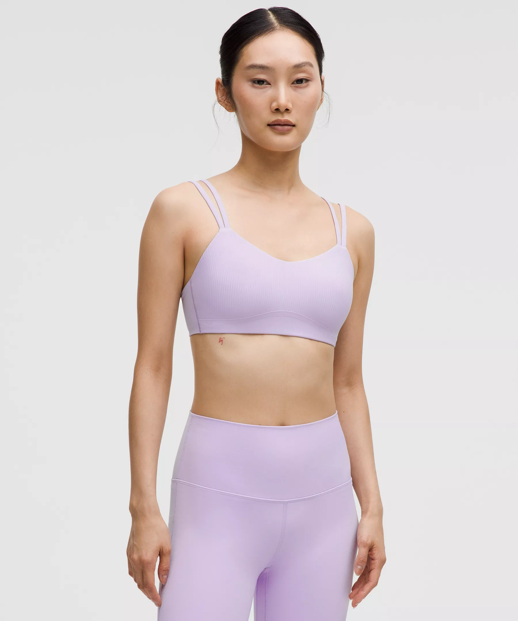 Like a Cloud Ribbed Bra *Light Support, B/C Cup - Lavender Frost - 6 - Image 1