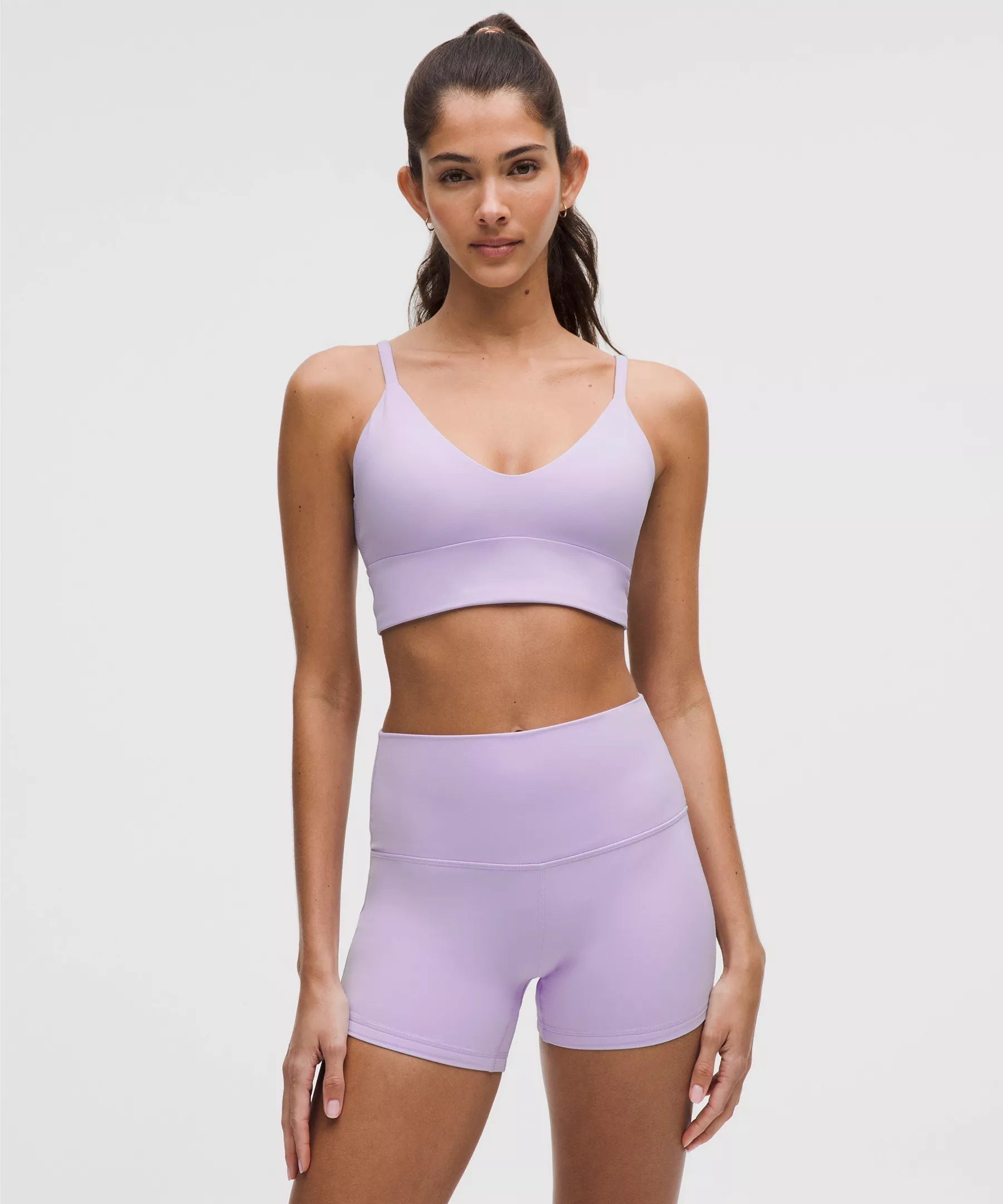 lululemon Focuser Scoop-Neck Bra Nulu *Light Support, A/B Cup - Lavender Frost - L - Image 1