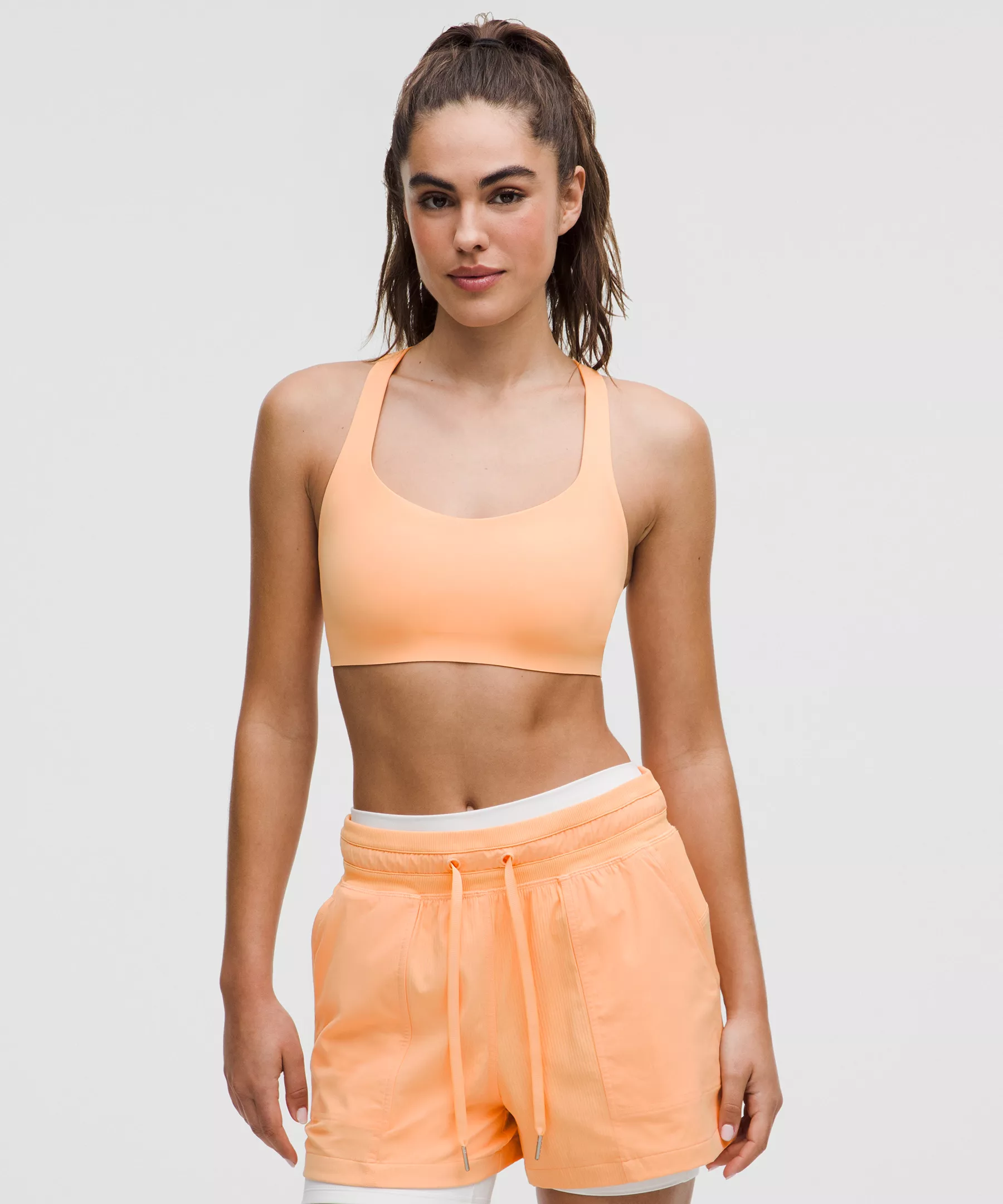 FlexyFlex Strappy Yoga Bra *Light Support, A-C Cups - Rock Melon - S/M - Image 1