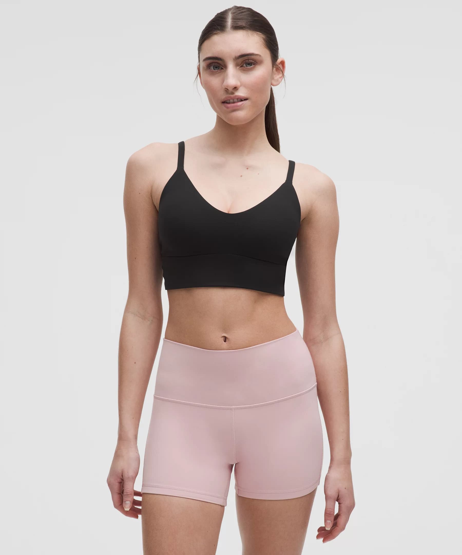 lululemon Focuser Scoop-Neck Bra Nulu *Light Support, C/D Cup - Black - XXS - Image 1