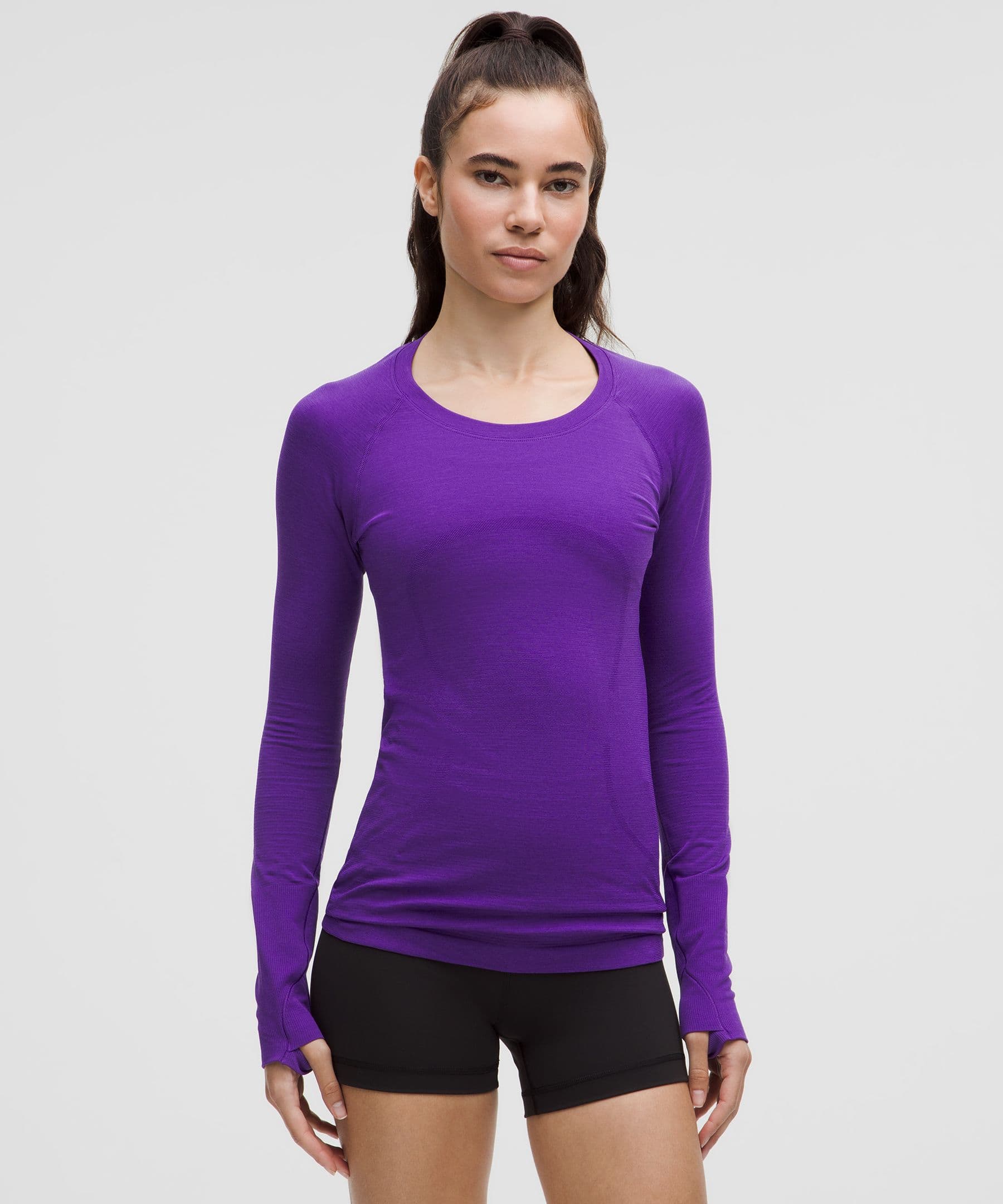 Swiftly Tech Long-Sleeve Shirt 2.0 *Hip Length - College Purple/College Purple - 20