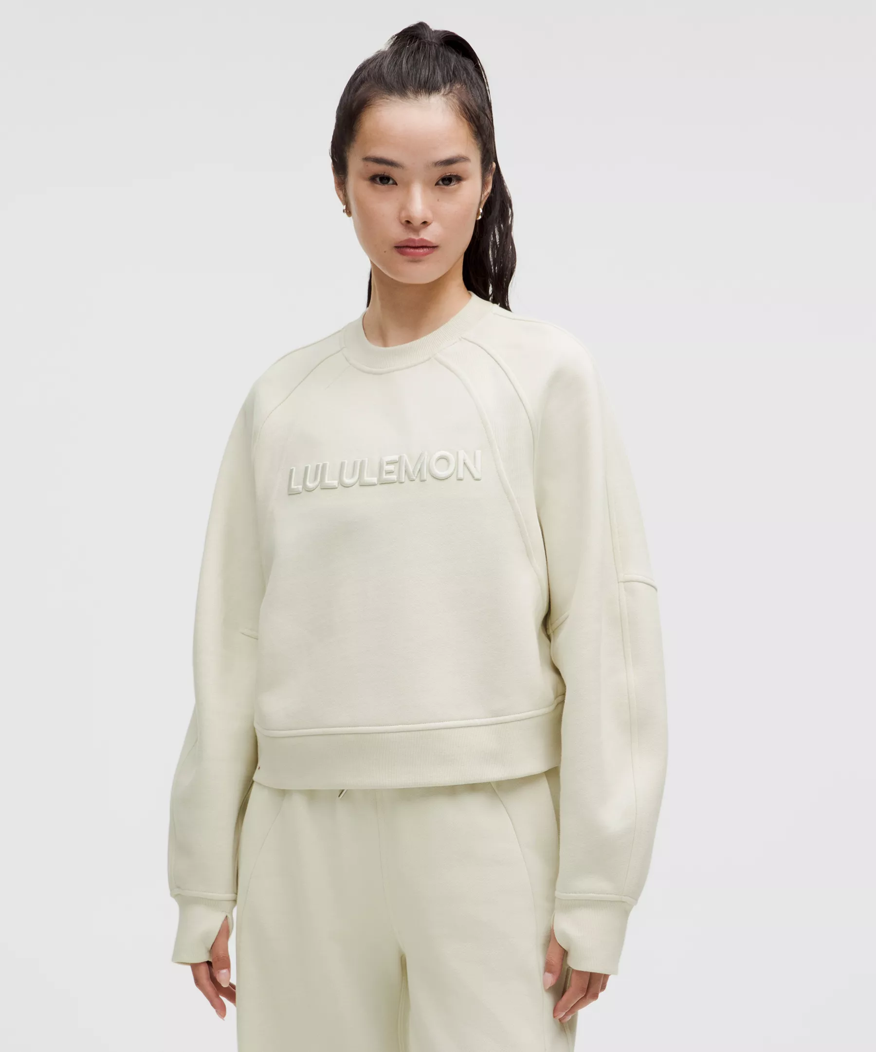 Scuba Oversized Pullover *Wordmark - Bone - XS/S - Image 1
