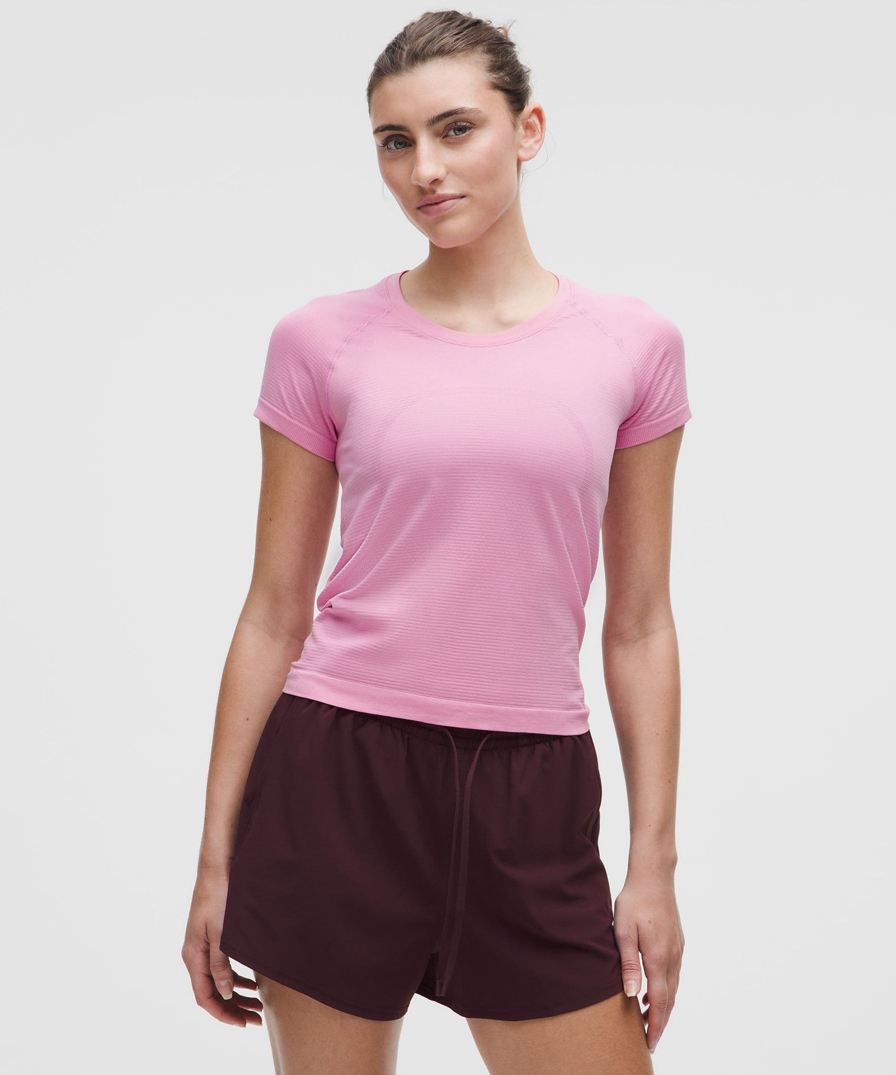 Swiftly Tech Short-Sleeve Shirt 2.0 *Waist Length - Pink Frosting/Pink Frosting - 2