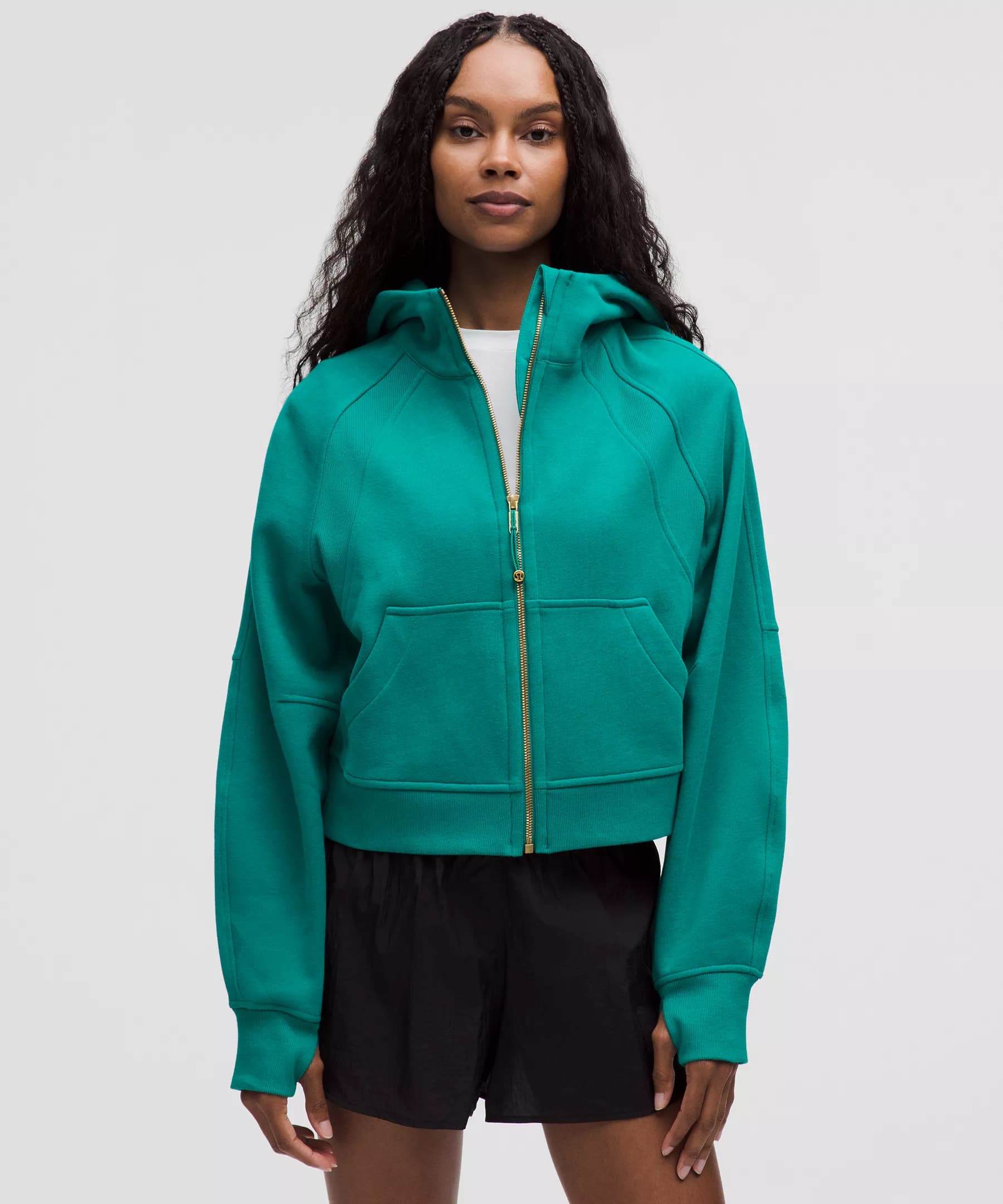 Scuba Oversized Full-Zip Hoodie - Sonic Teal/Gold - XL/XXL - Image 1