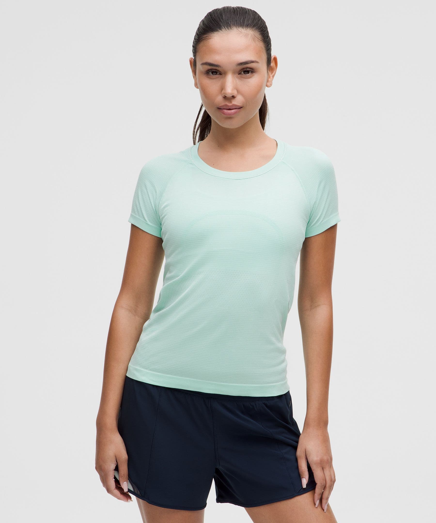Swiftly Tech Short-Sleeve Shirt 2.0 *Waist Length - Dilute Wash Surreal Teal - 8