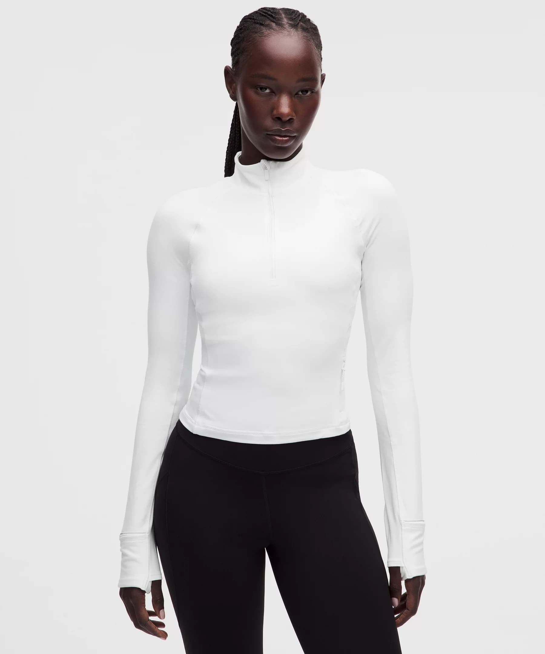 It's Rulu Cropped Half Zip *Updated - White - XXS - Image 1