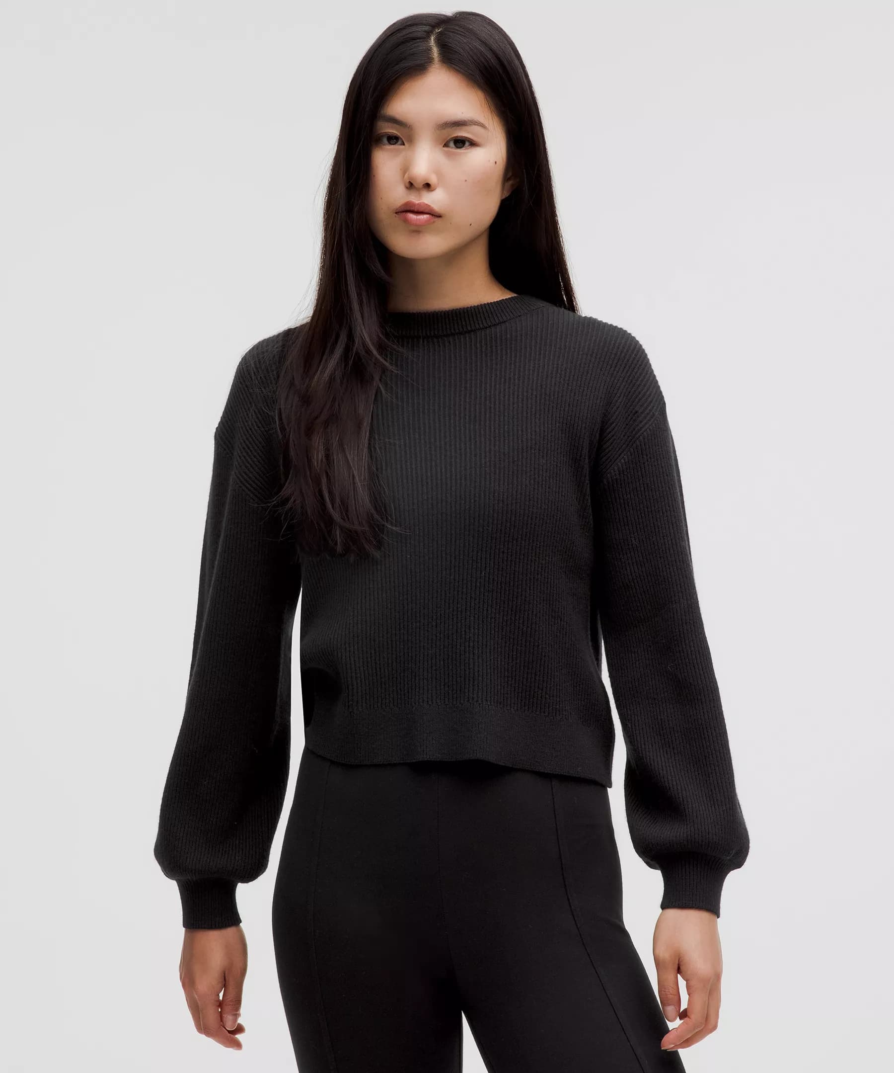 Reversible Crossover Sweater - Black - S - Image 1