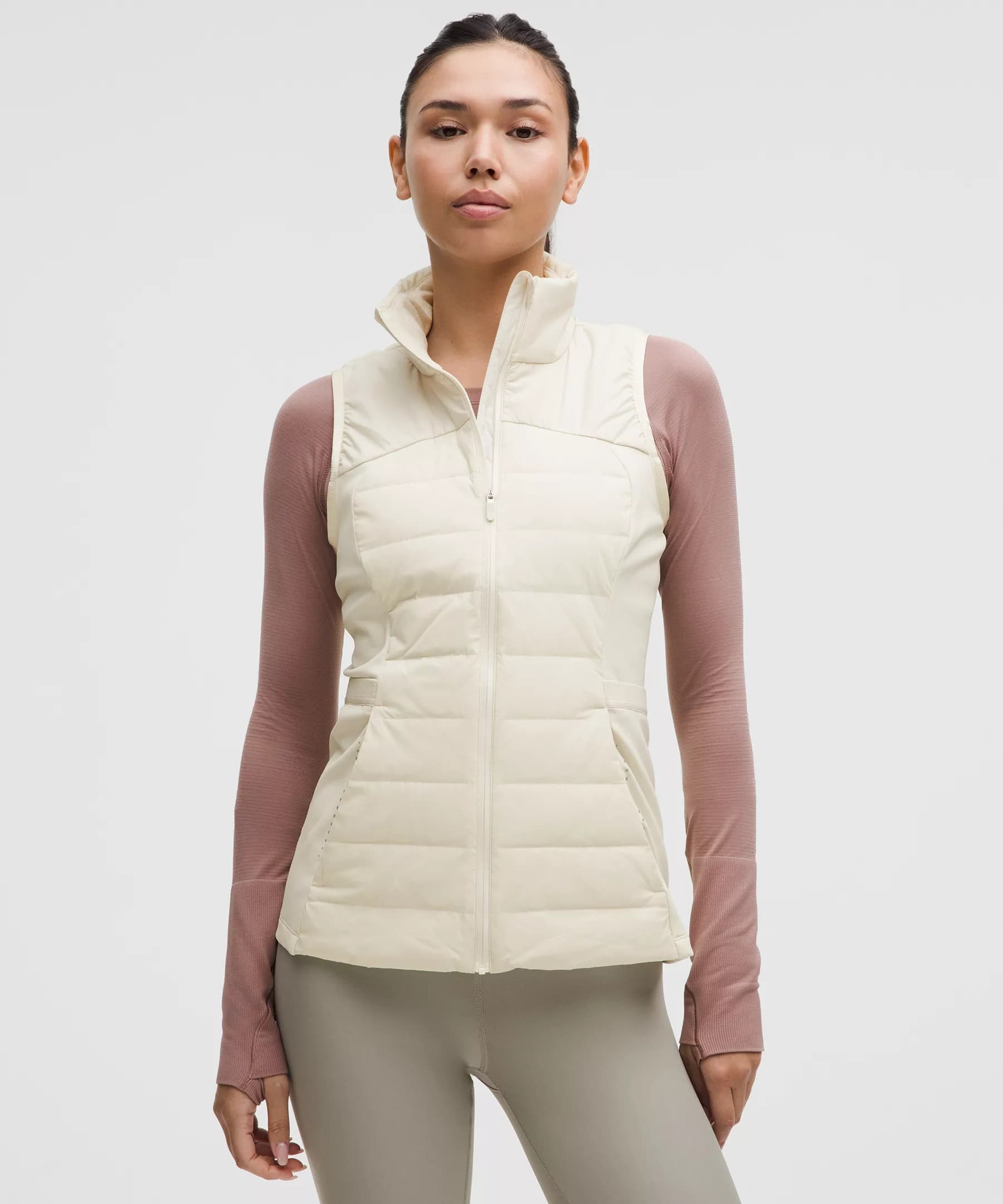 Women's Down for It All 700-Fill Vest - Light Ivory - 4 - Image 1