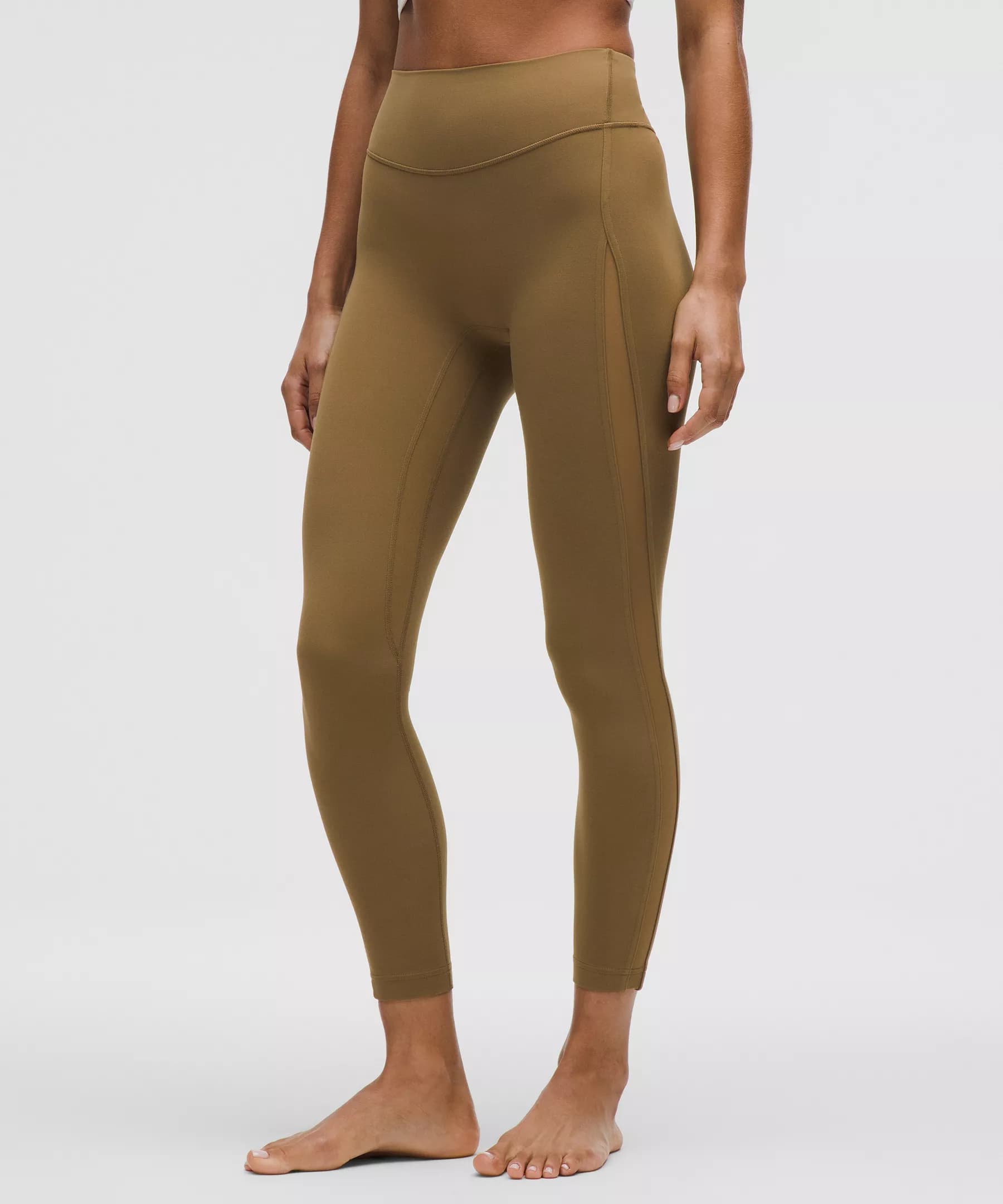Nulu High-Rise Mesh-Panel Tight 25" - Allspice - 6 - Image 1