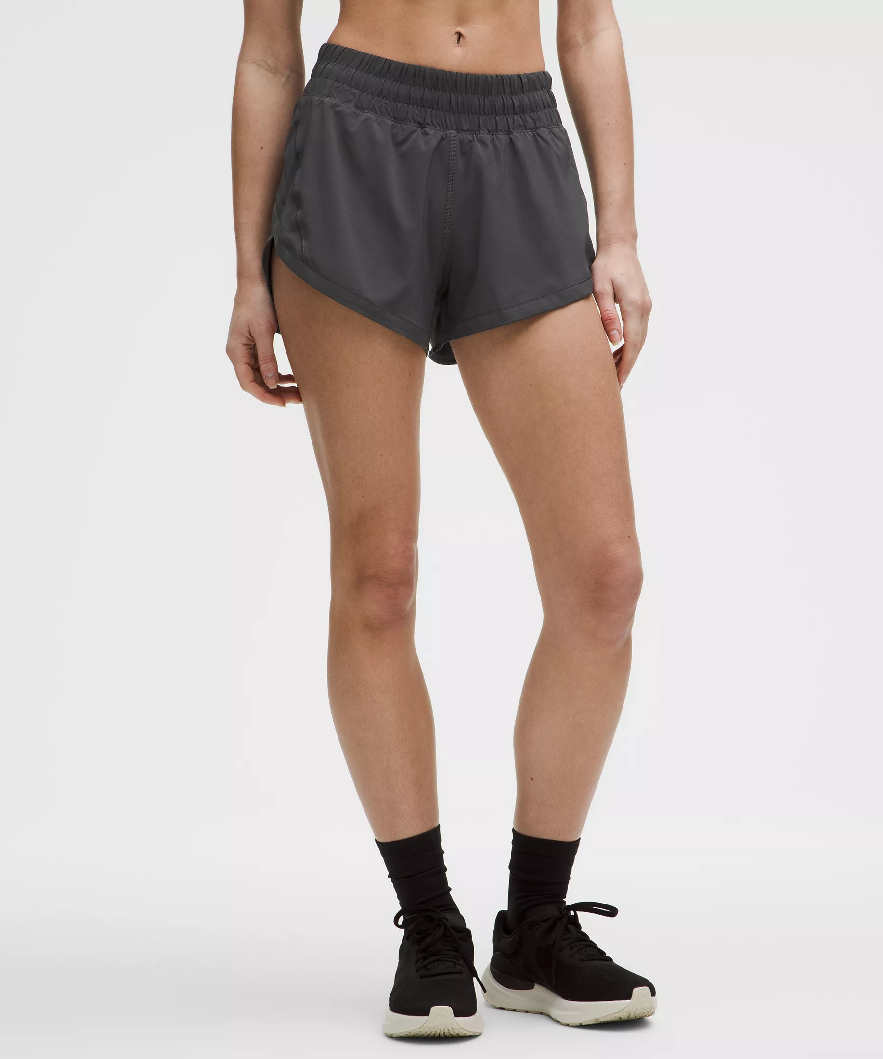 Track That High-Rise Lined Short 3" - Graphite Grey - 0 - Image 1