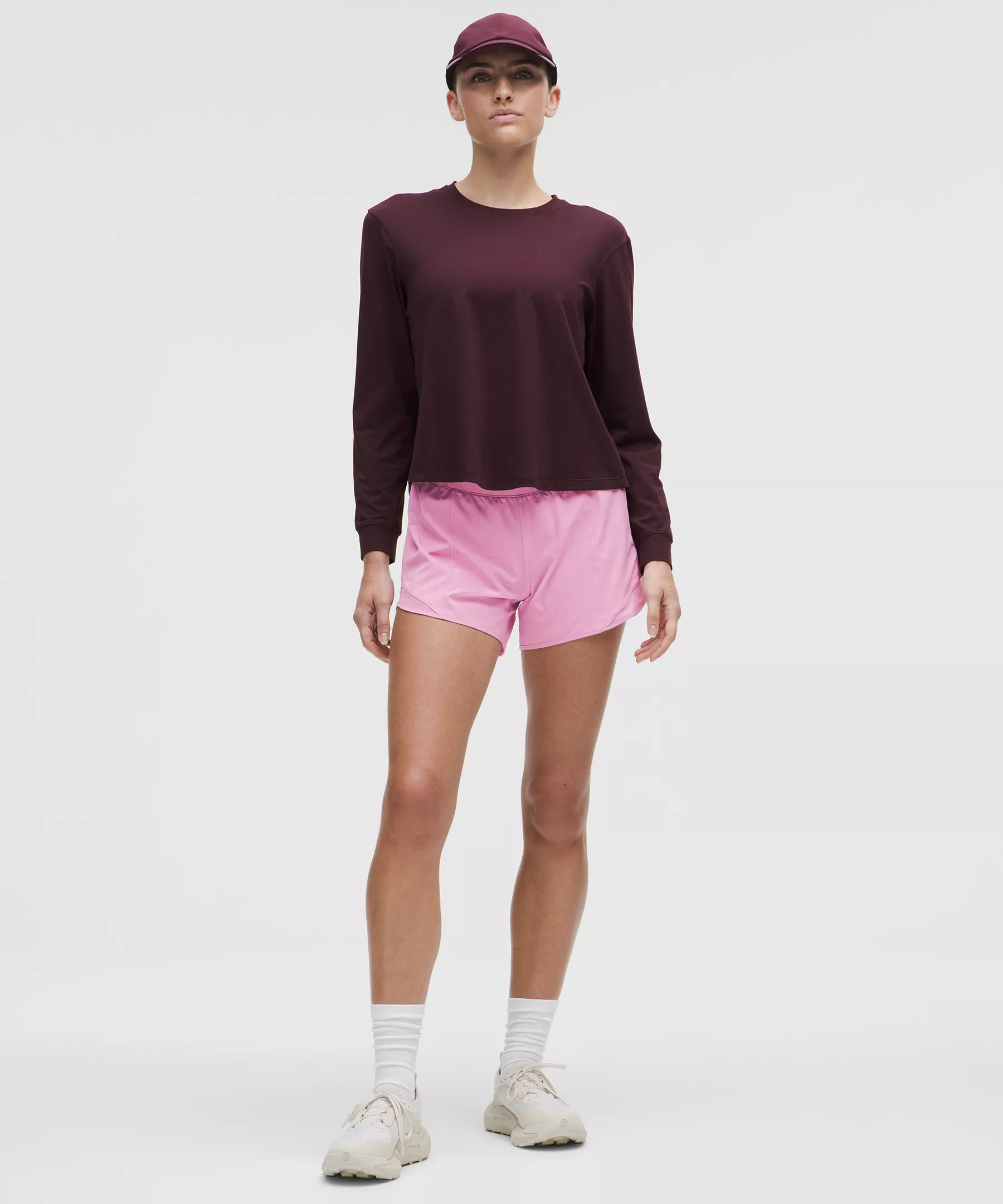 Hotty Hot High-Rise Lined Short 4" - Pink Frosting - 4 - Image 1