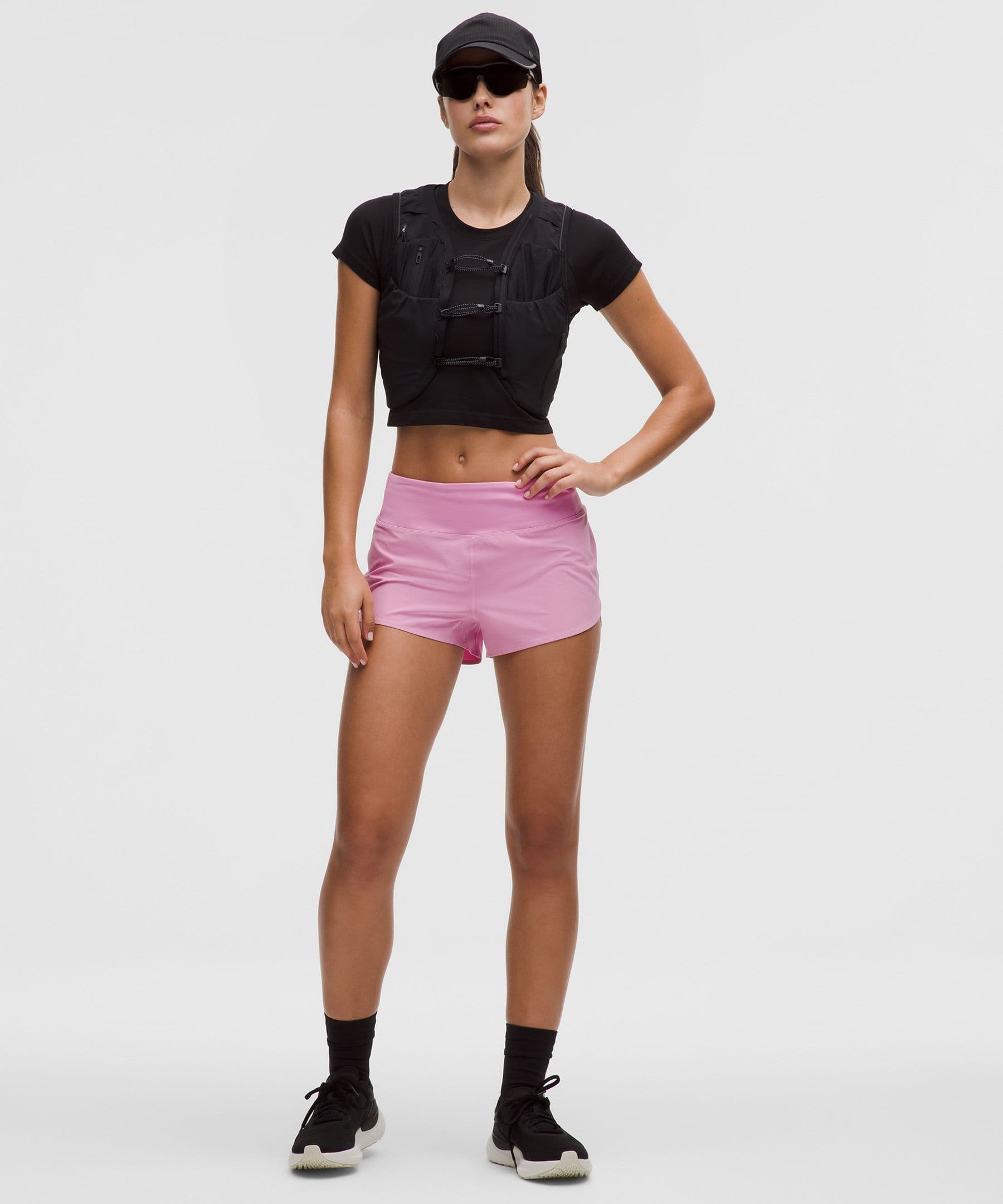 Speed Up High-Rise Short 2.5" *Updated - Pink Frosting - XS