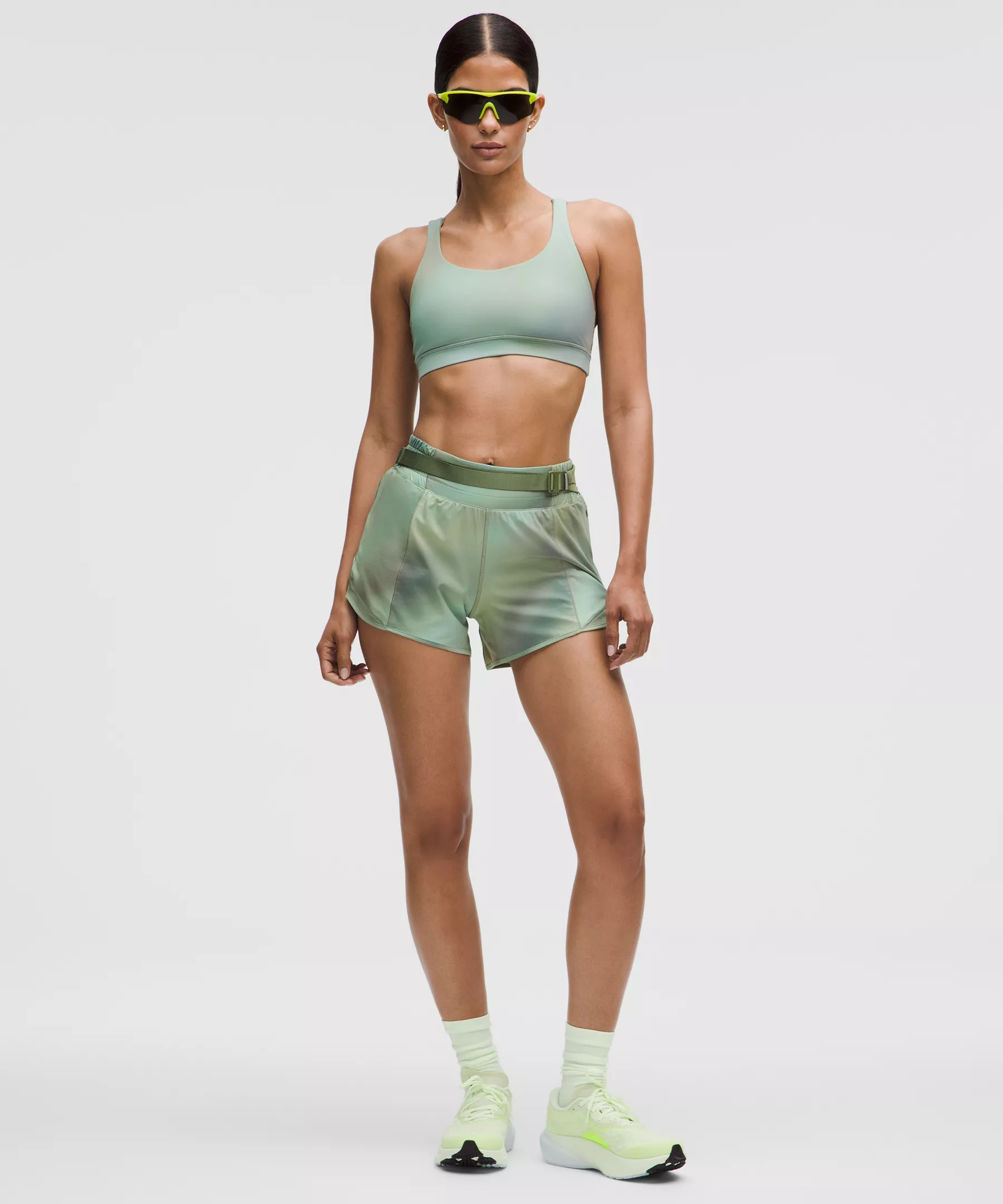Hotty Hot High-Rise Lined Short 4" - Chroma Drift Green Multi/Palm Court - 10 - Image 1