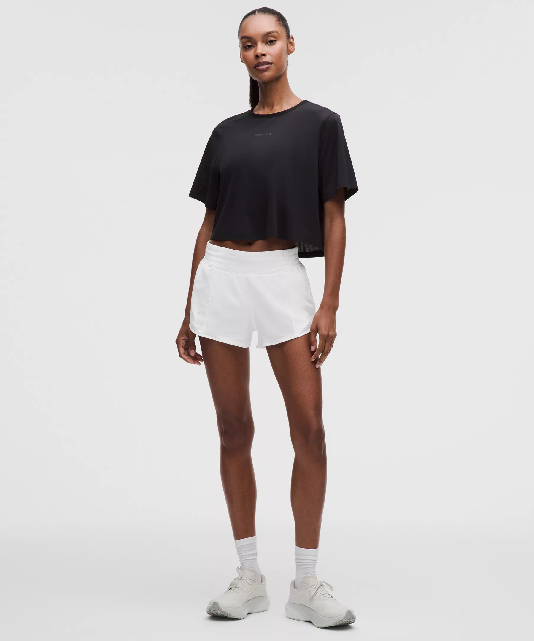 Hotty Hot High-Rise Lined Short 2.5" - White - 12 - Image 1