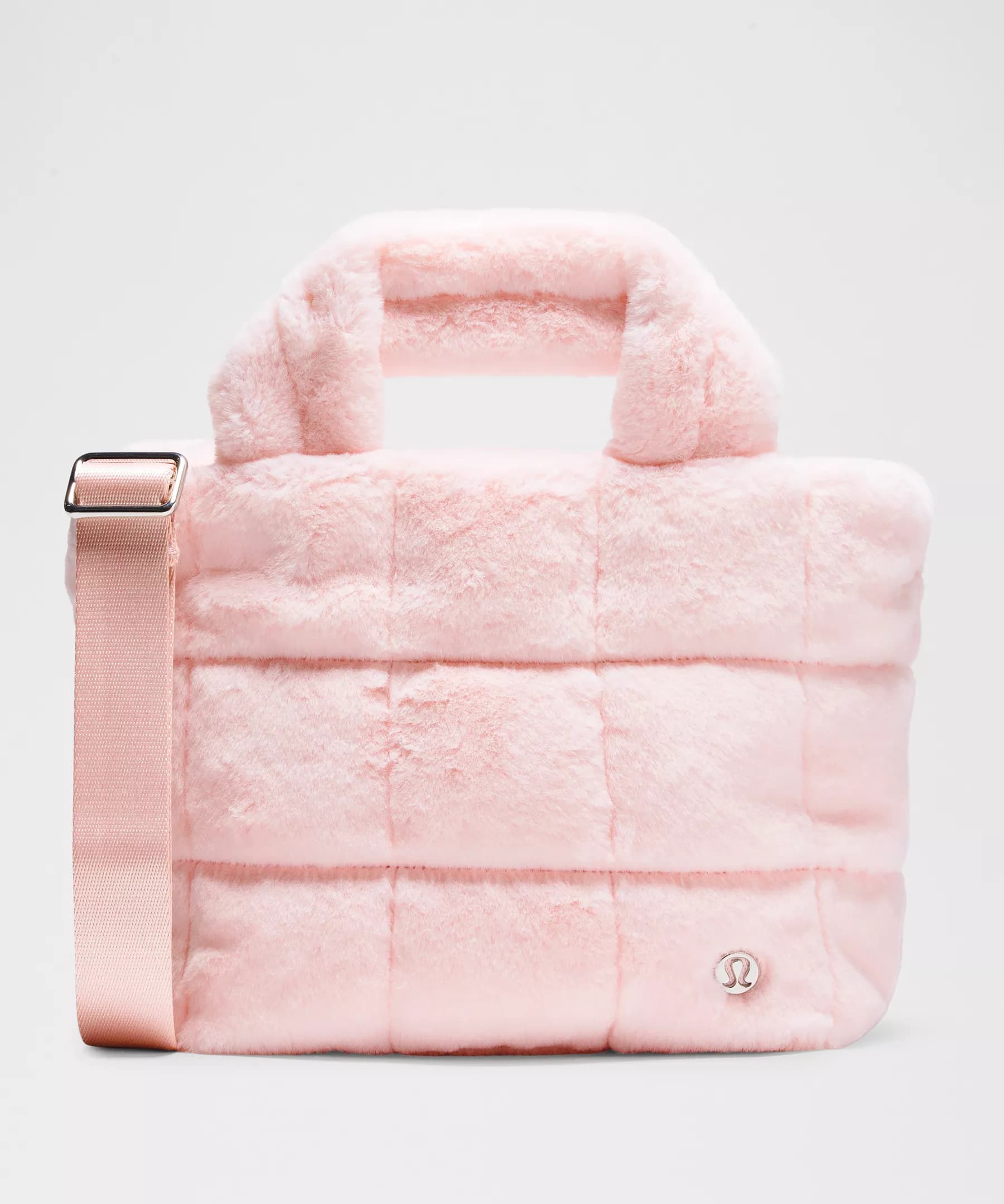 Quilted Grid Tote Bag Mini 5L *Plush Fleece - Image 1