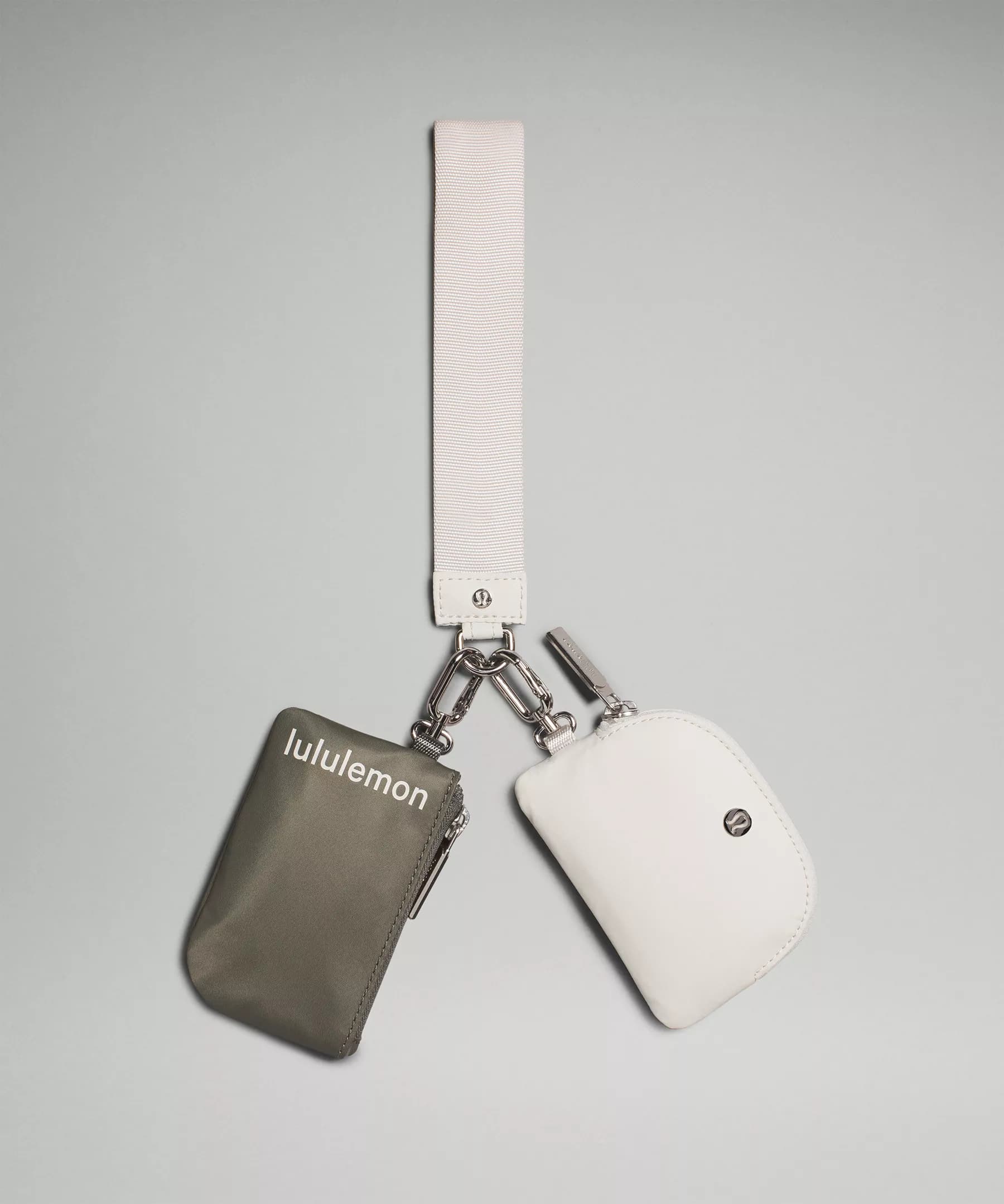 Dual Pouch Wristlet - Grey Sage/White Opal - ONE SIZE - Image 1