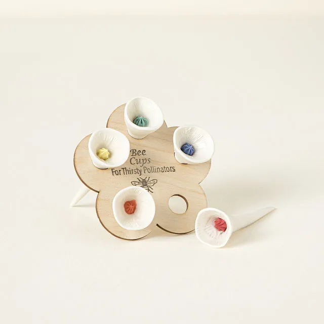 Ceramic Bee Drinking Cup - Set of 5 - Image 1
