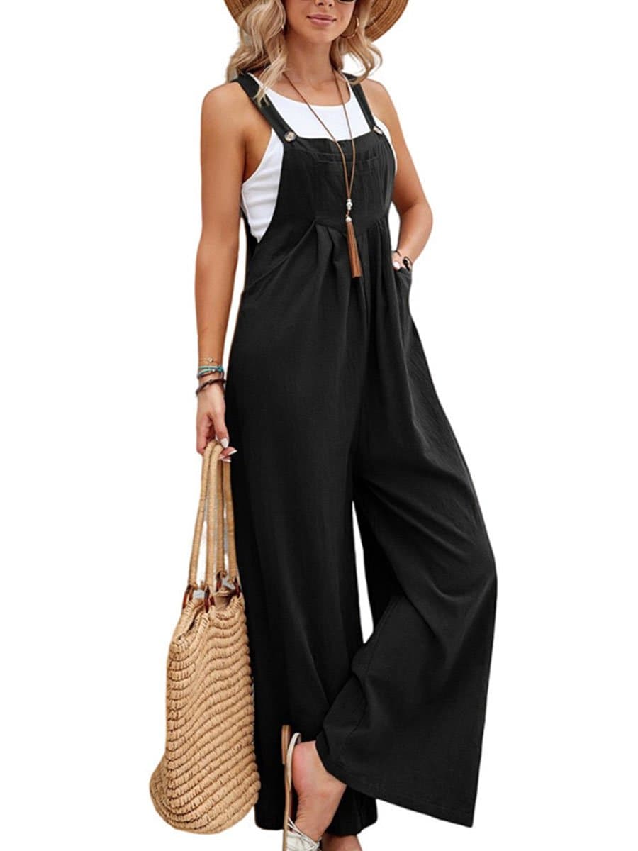 Women's Casual Solid Colo Jumpsuit - Image 1