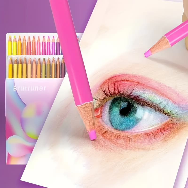 Multi-color Macaron Oil-based Colored Pencils, Enhancing The Brightness Of Drawing, Necessary For Drawing And Sketching, Professional Manufacturing Of Brushes, Halloween Home Decor, Students, Christmas Decorations For Home