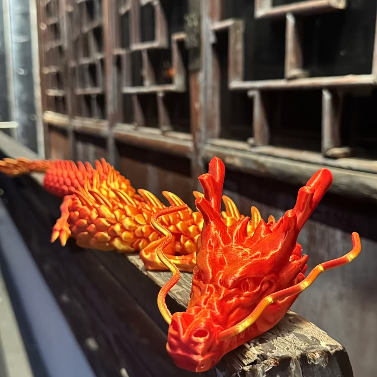 Vibrant Multicolor 3D Printed Dragon Decoration - Ideal for 2025 New Year, Festive Gift, Home & Garden Accent - Durable Plastic, Car Dashboard, Novelty Party Scene, Winter