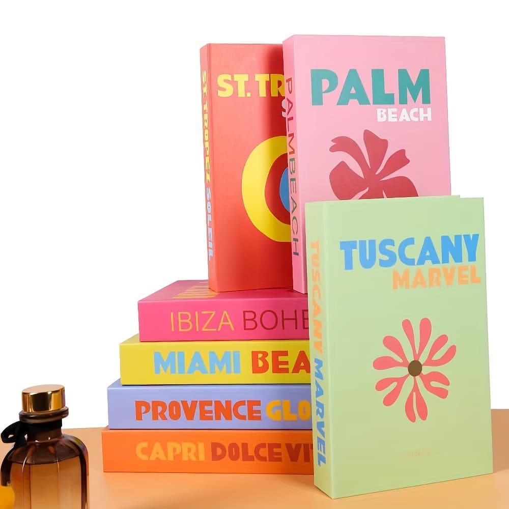 4pcs / 5pcs set simulation book ornament colorful creative life living room decor for cafe office simple life magazines desktop ornaments photo props for bookshelf home room living room office decor, Desk & Drawer Organizer for Home Storage