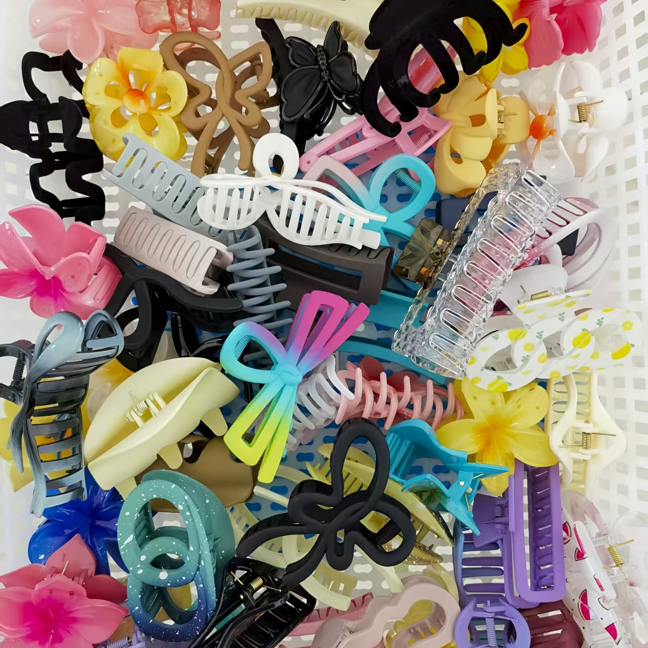 9pcs/18pcs Simple Fashion Multi-Color Plastic Hair Clips, Multifunctional Daily Accessories, Elegant Large Barrettes Suitable for Back of Head, Styles May Vary