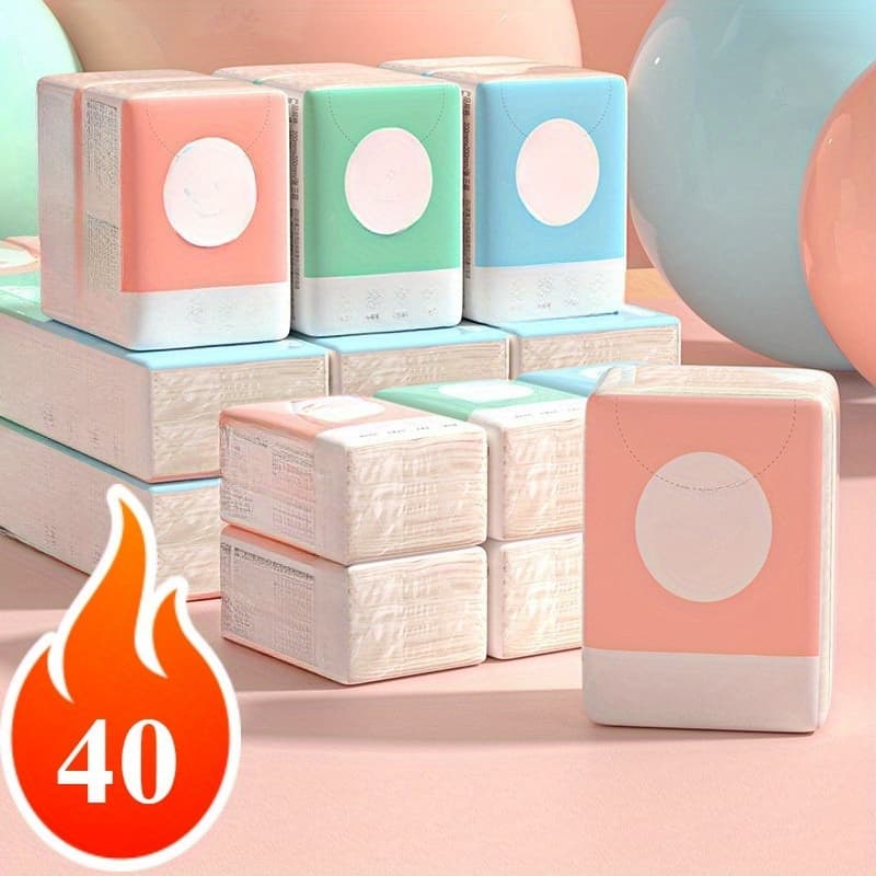 40/20/10 Packs Portable Facial Cleansing Papers - Compact Travel Napkins, Pastel Mint Green, Soft Facial tissues for On-the-Go, Gym, Office, Travel - Hygienic Individual Packs (40/20/10 Choices), Gym Essentials, Sleek Packaging, Onthego Hygiene, Lightweight Napkins, Disposable Napkins, Disposable Wipes, Office Workers