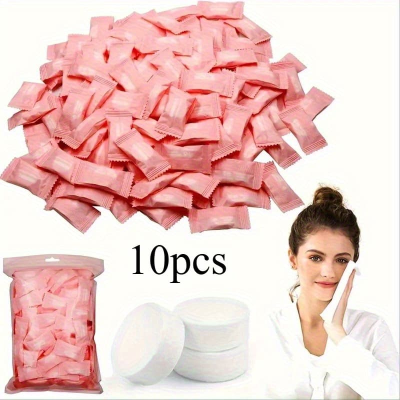 10/ 20pcs Compressed towels, disposable face wash towels, small square face cleansing towels for travel and business trips, disposable face wash towels, convenient.