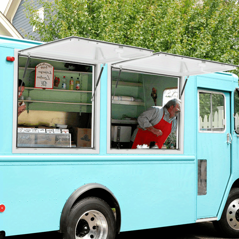 60" W x 36" H Concession Stand Trailer Serving Window Food Truck Service Awning - Image 1