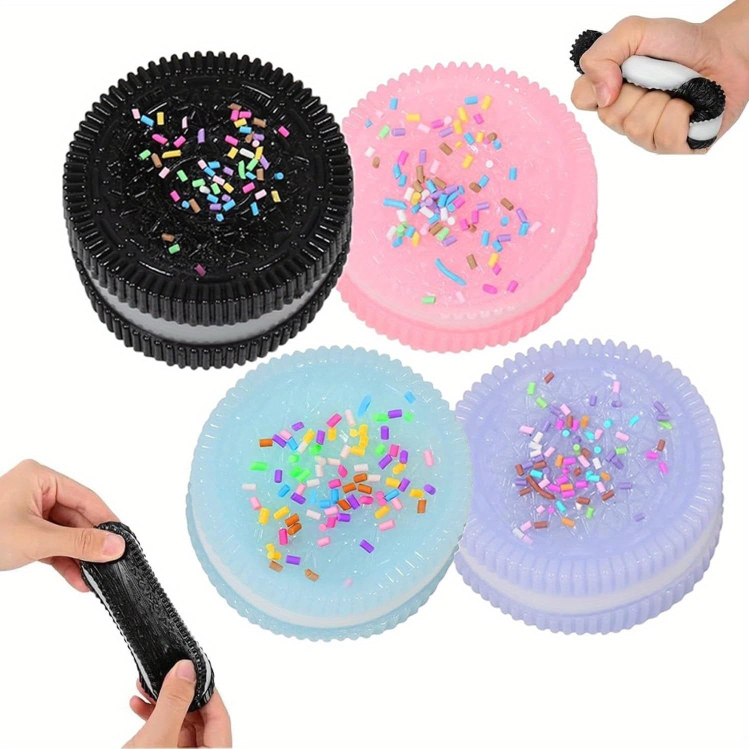 1pc Stress Relief Squishy Toy, Silicone Taba Squishy Toy, Ultra-Soft Squeeze Toys, Decompression Toy, Perfect for Stress and Anxiety Relaxing, Gift for Friend (Four Color) - Image 1