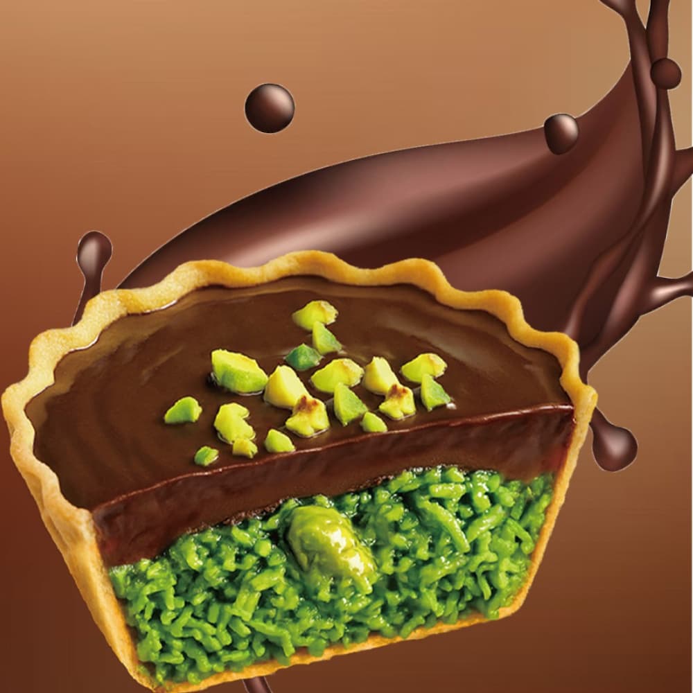 5oz, Dubai chocolate pistachio tart, crispy pistachio crumble snack food, best-selling candy, Halloween, snack food, candy, Halloween candy, quirky candy, foreign snacks, local warehouse., Party Snacks, Festive Candy, Tart Flavor, Crispy Texture - Image 1