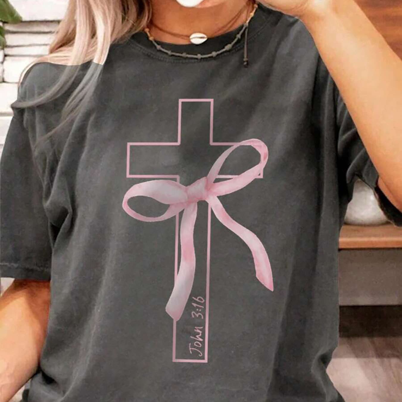 [Trendy T-shirt] Summer Teen Trendy Breathable Letter Printed T-shirt | Girls Casual Round Neck Short Sleeve - Image 1