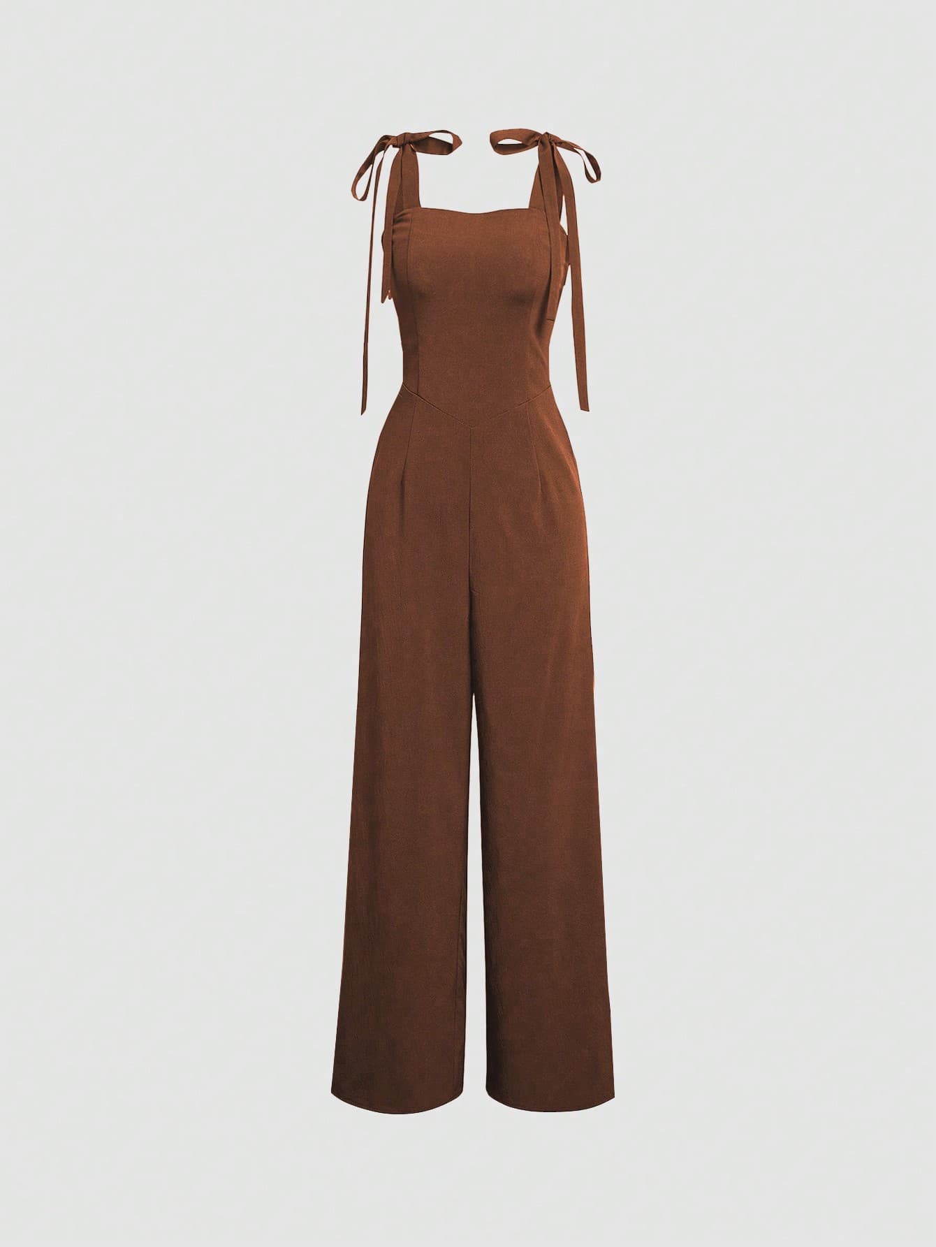 SHEIN MOD Waist-Tie Sleeveless Jumpsuit - Image 1