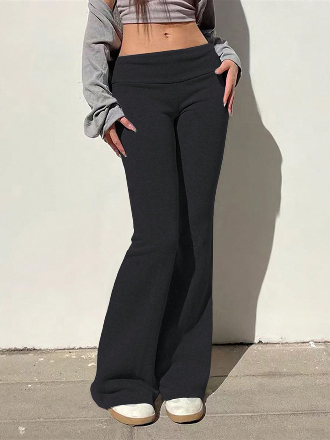 SHEIN EZwear Women's Solid Color Simple Daily Casual Jogger Pants - Image 1