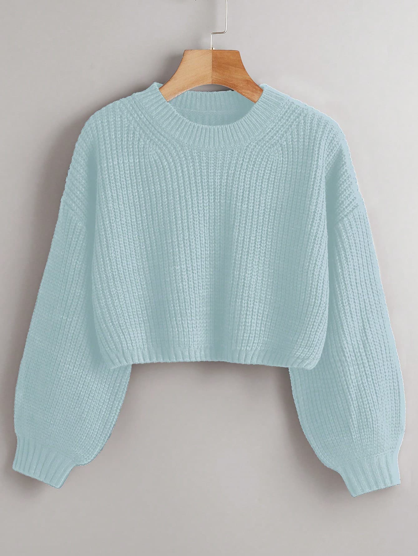 SHEIN Essnce Solid Color Casual Round Neck Pullover Sweater With Long Sleeves - Image 1