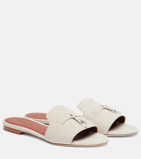 Pantoletten Summer Charms aus Veloursleder - Image 1