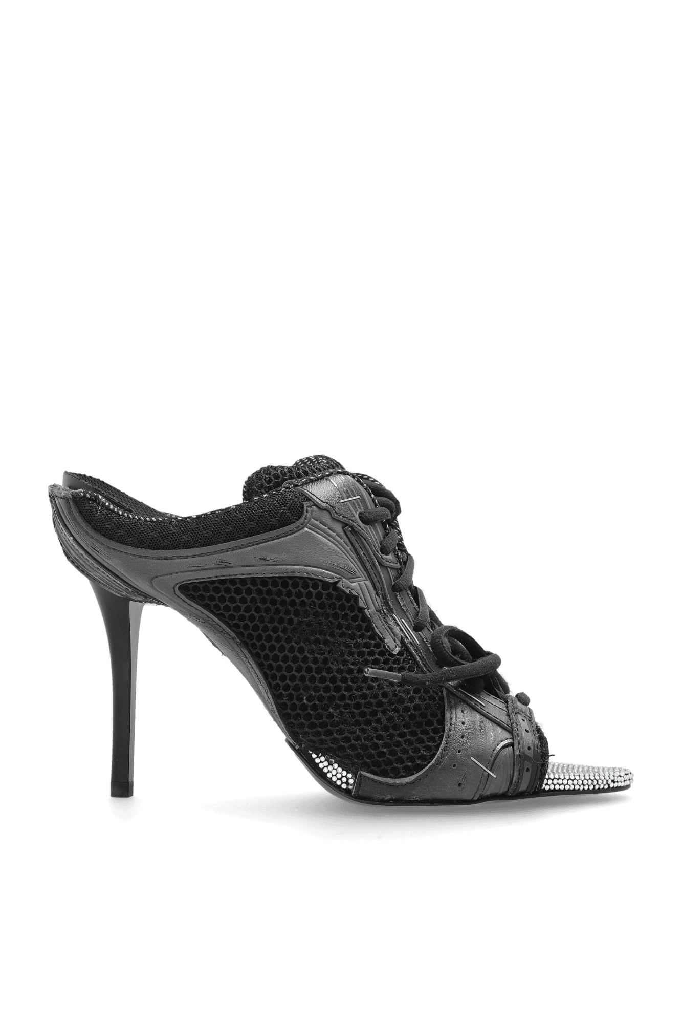 Balenciaga CZARNY Klapki na obcasie ‘Stapler’ - Image 1