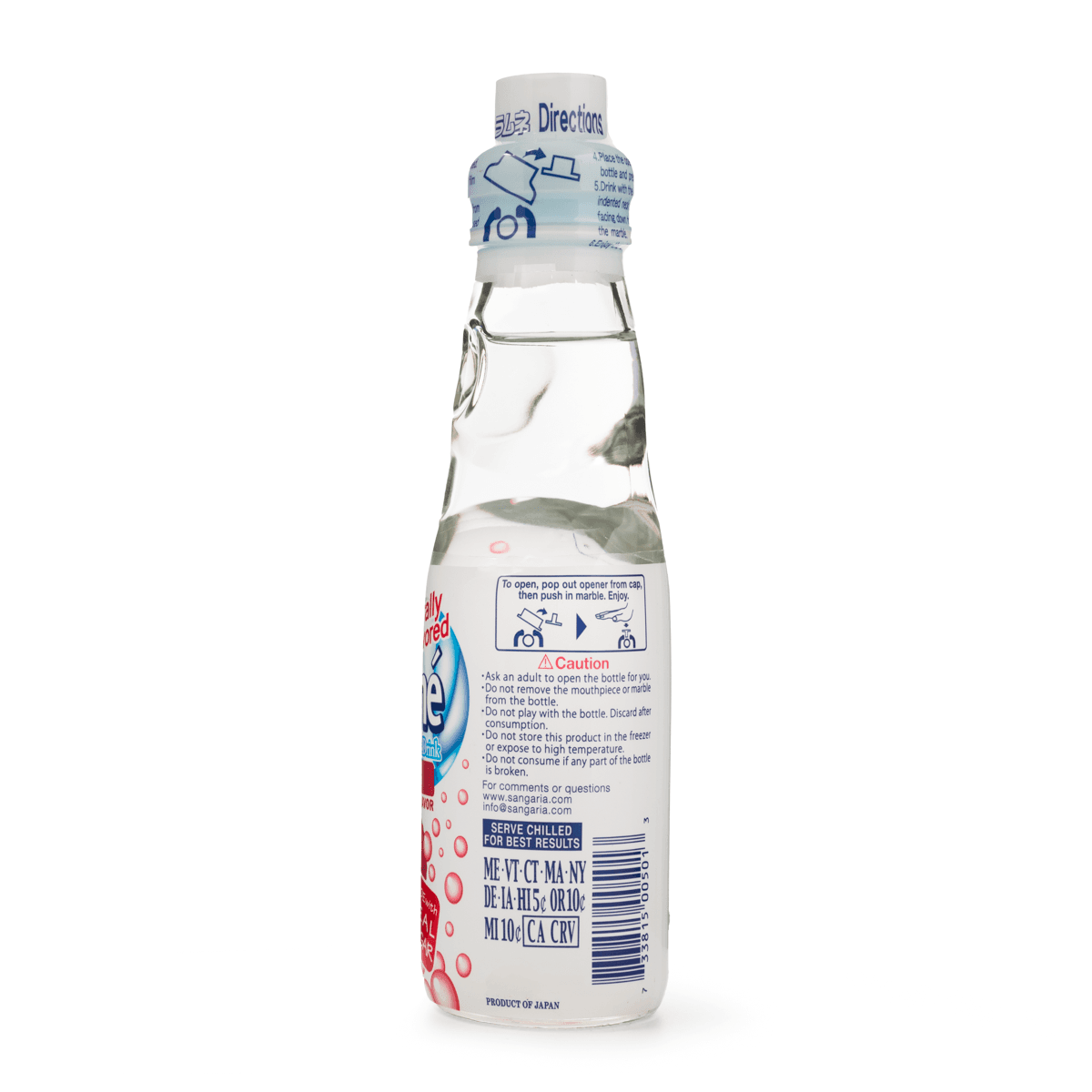 Sangaria Ramune Carbonated Soft Drink Lychee Flavor 6Pack 6.76 oz thumbnail 3