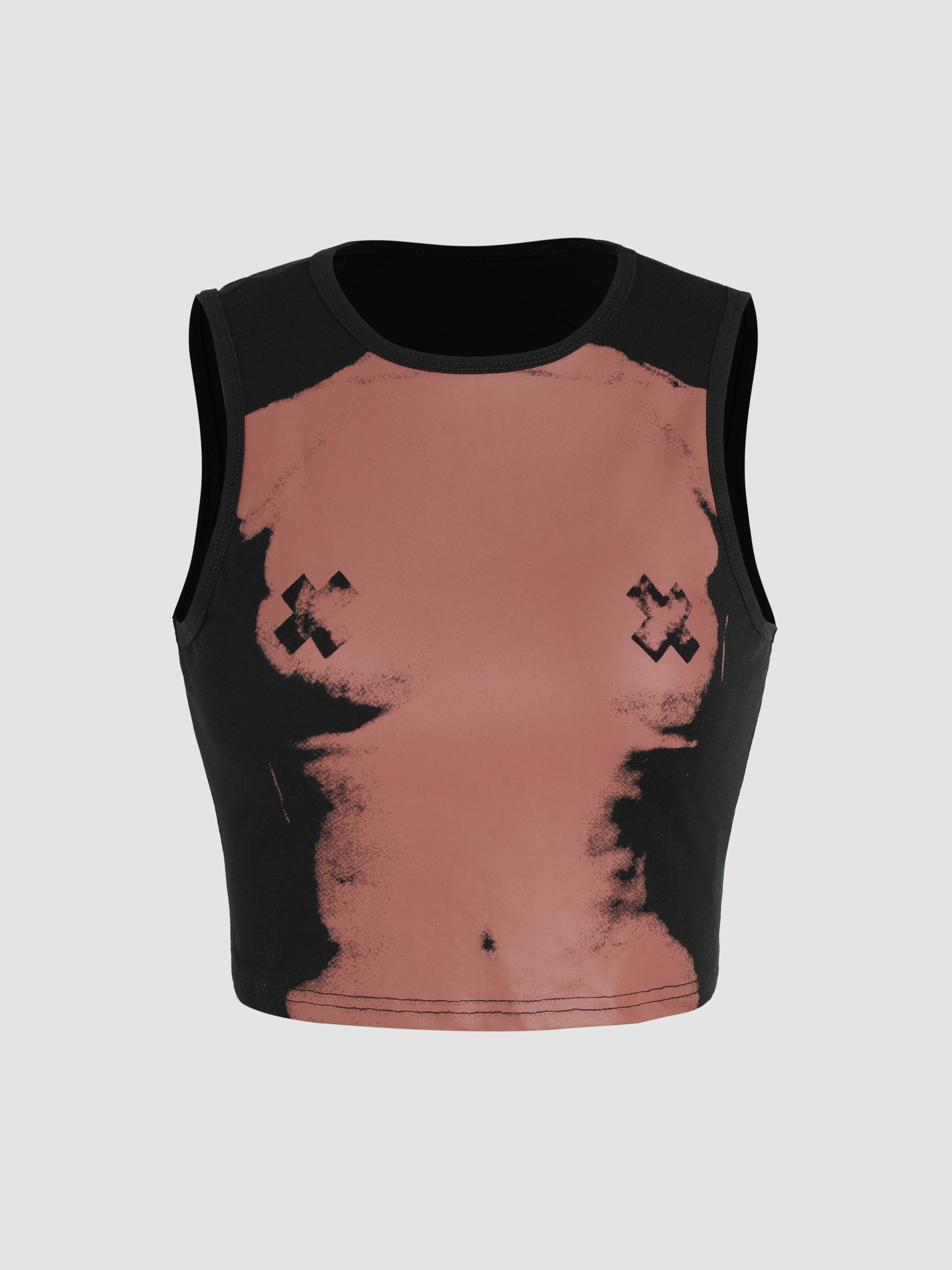 Jersey Graphic Cami Crop Top - Image 1