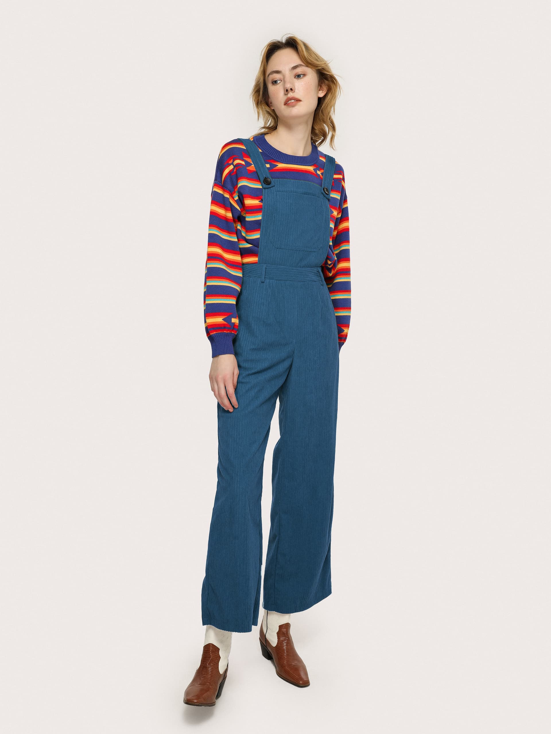 Kordwaren-Wide-Leg-Overalls thumbnail 4