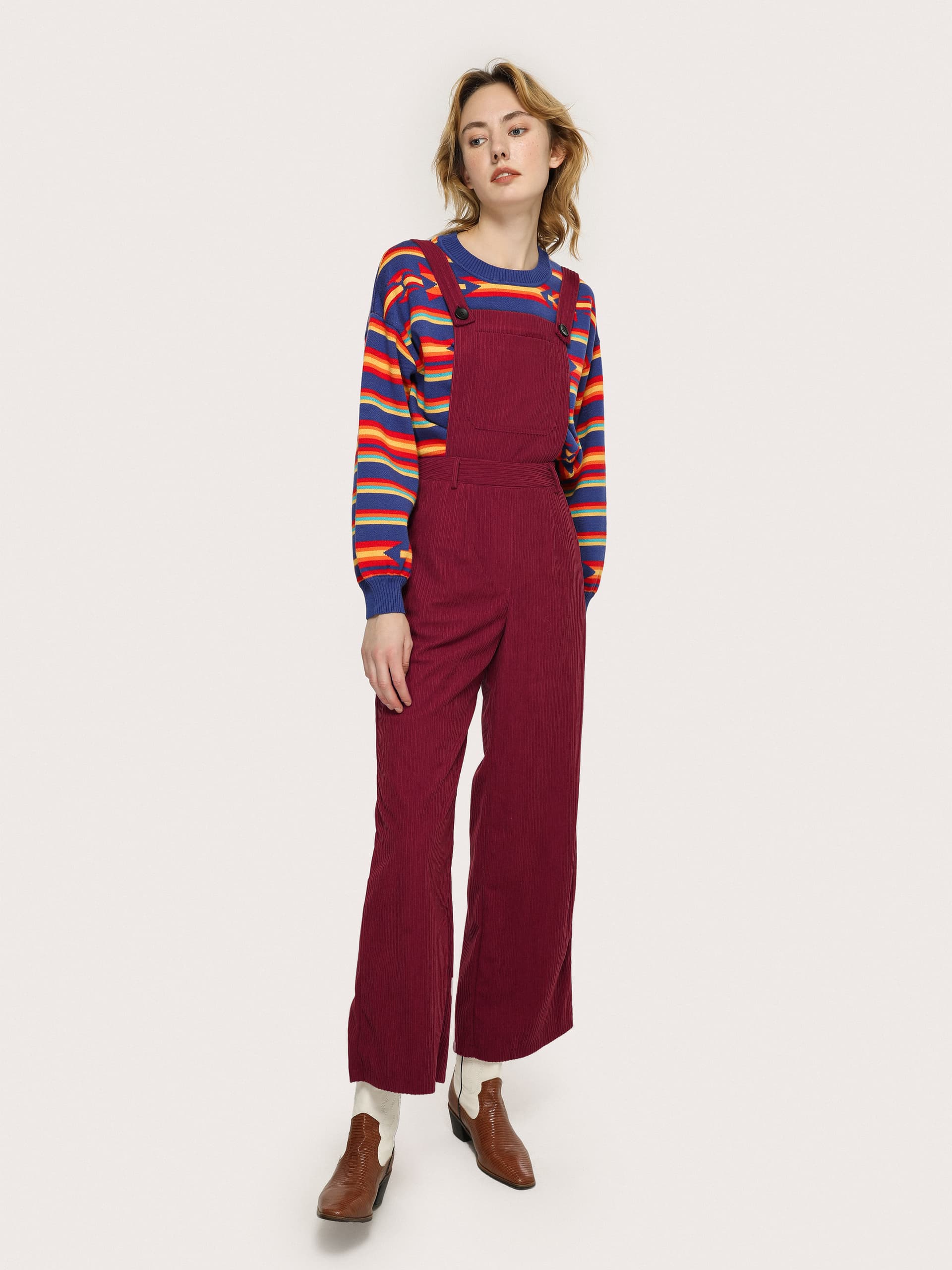 Kordwaren-Wide-Leg-Overalls thumbnail 2
