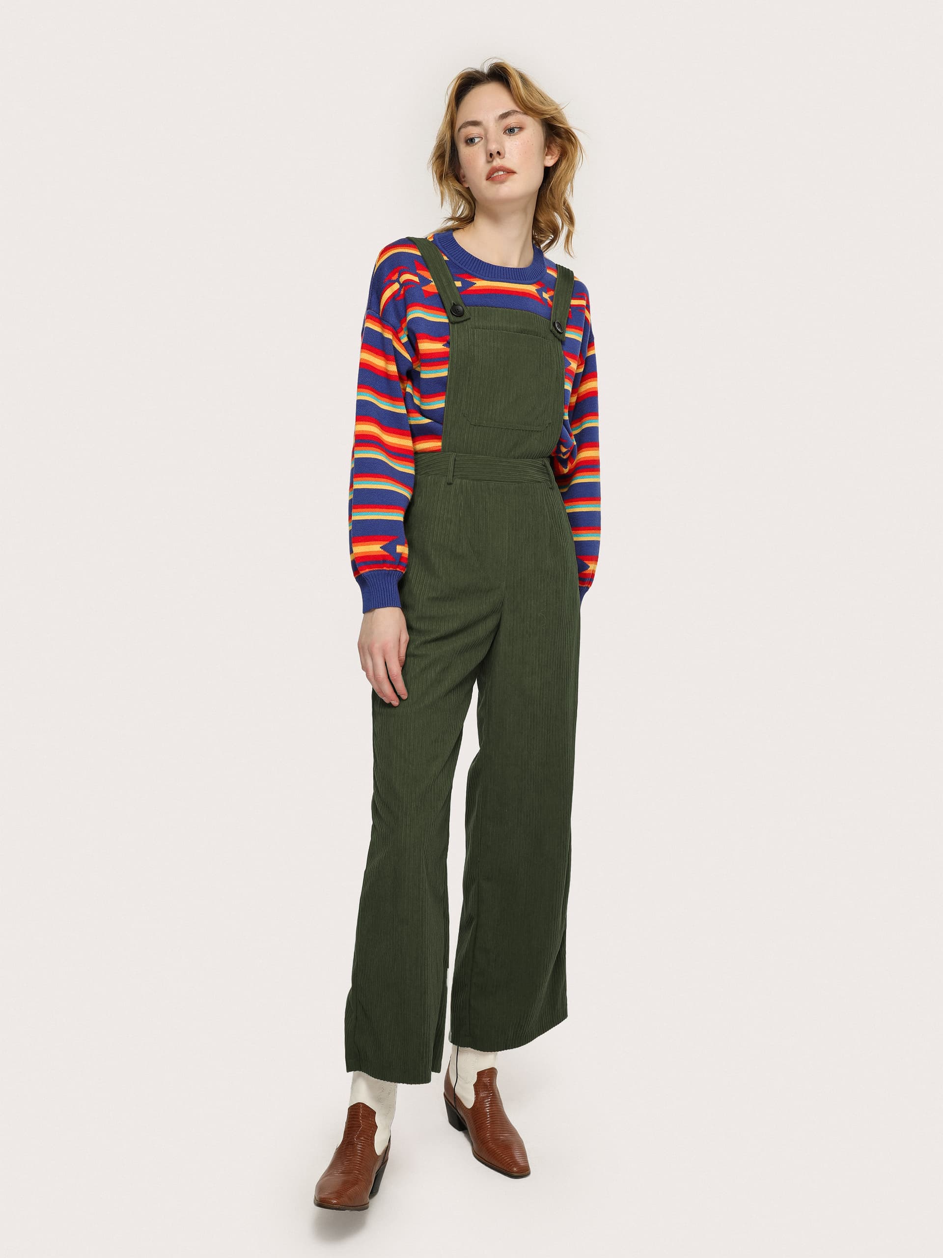 Kordwaren-Wide-Leg-Overalls thumbnail 3