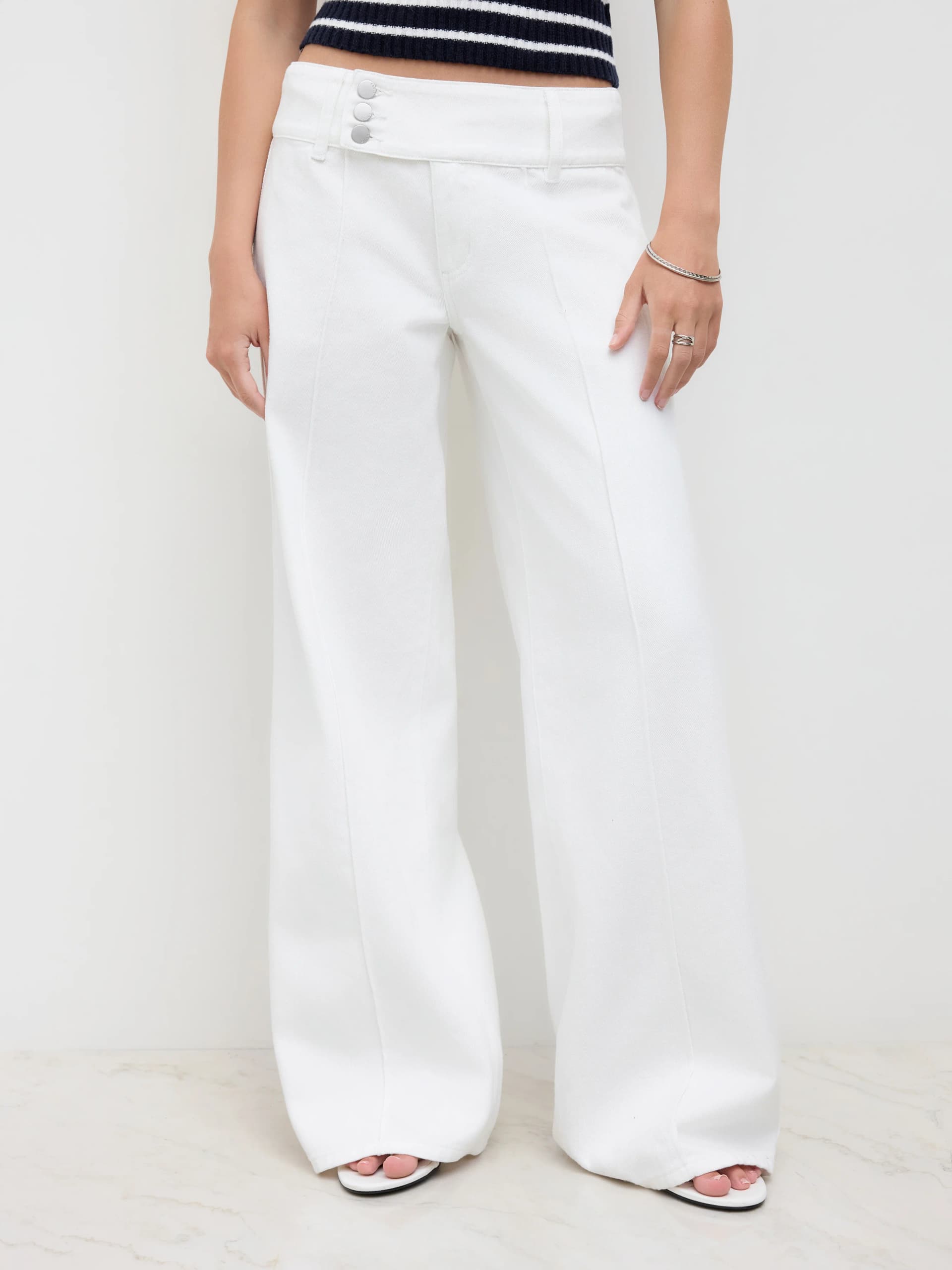 denim Denim Denim Low Rise Baggy Jeans For Daily Casual - Image 1
