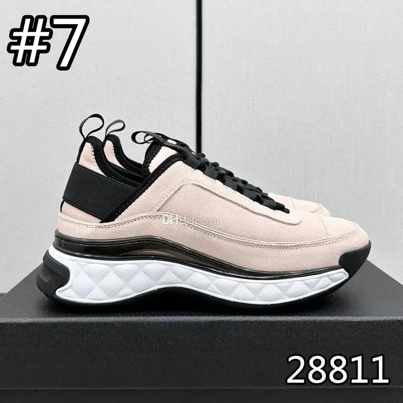 Men women suede leather calfskin classic printed casual Sneaker trainers canvas diamond sneaker Size 35-45 thumbnail 6