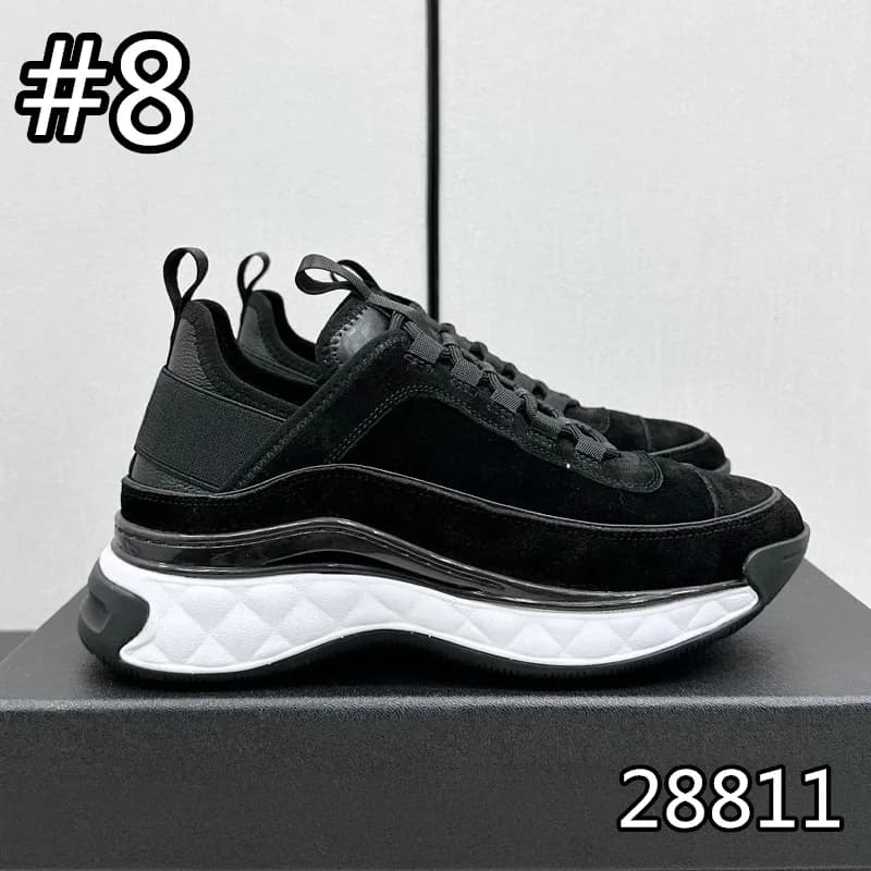 Men women suede leather calfskin classic printed casual Sneaker trainers canvas diamond sneaker Size 35-45 thumbnail 7