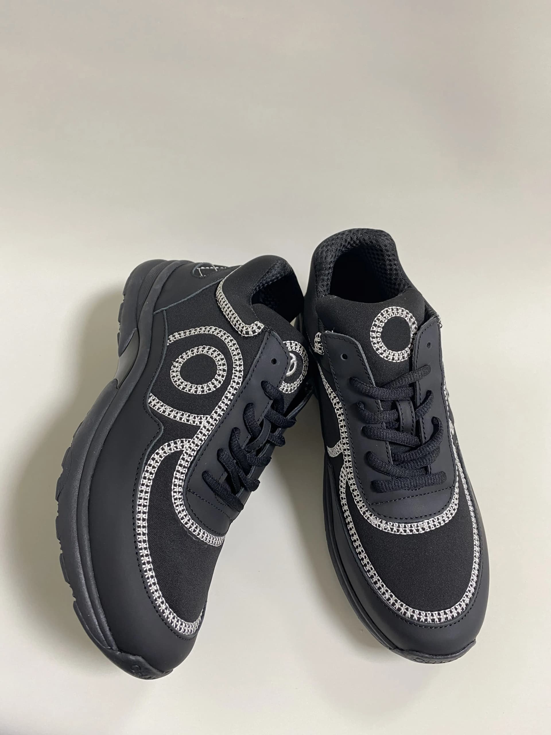 Men women suede leather calfskin classic printed casual Sneaker trainers canvas diamond sneaker Size 35-45 thumbnail 3