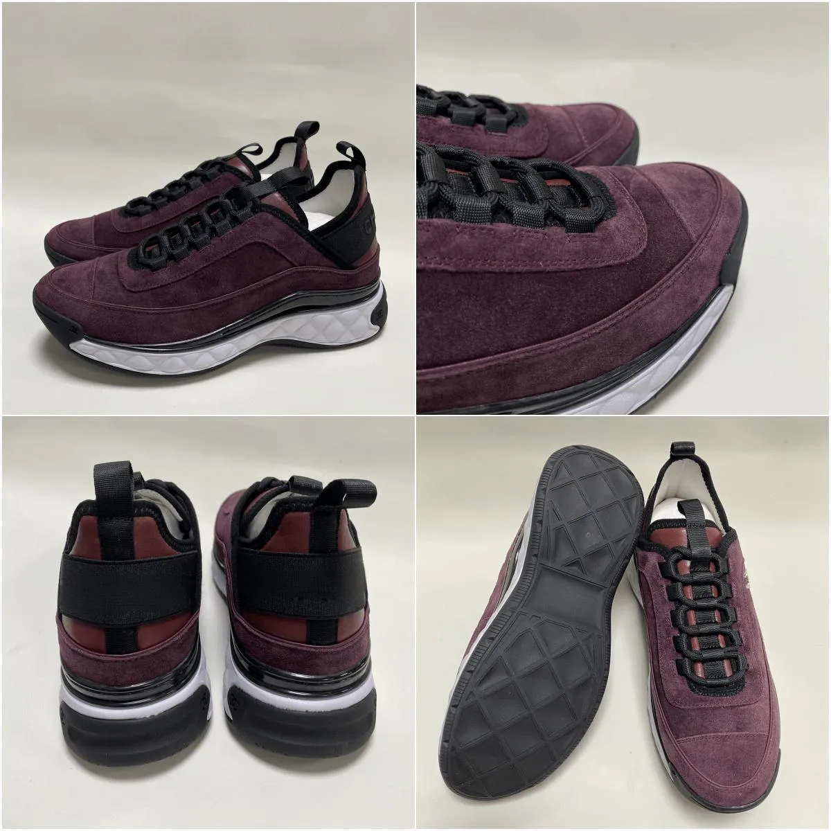 Men women suede leather calfskin classic printed casual Sneaker trainers canvas diamond sneaker Size 35-45 thumbnail 2